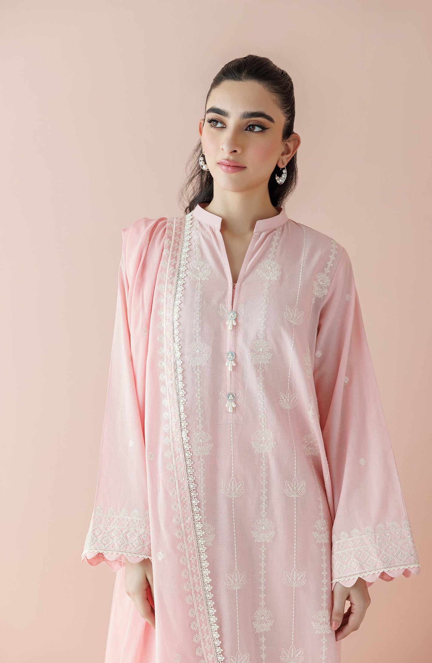 WRFC24S-3003/U PINK LAWN Women UNSTITCHED SHIRT DUPATTA PANTS