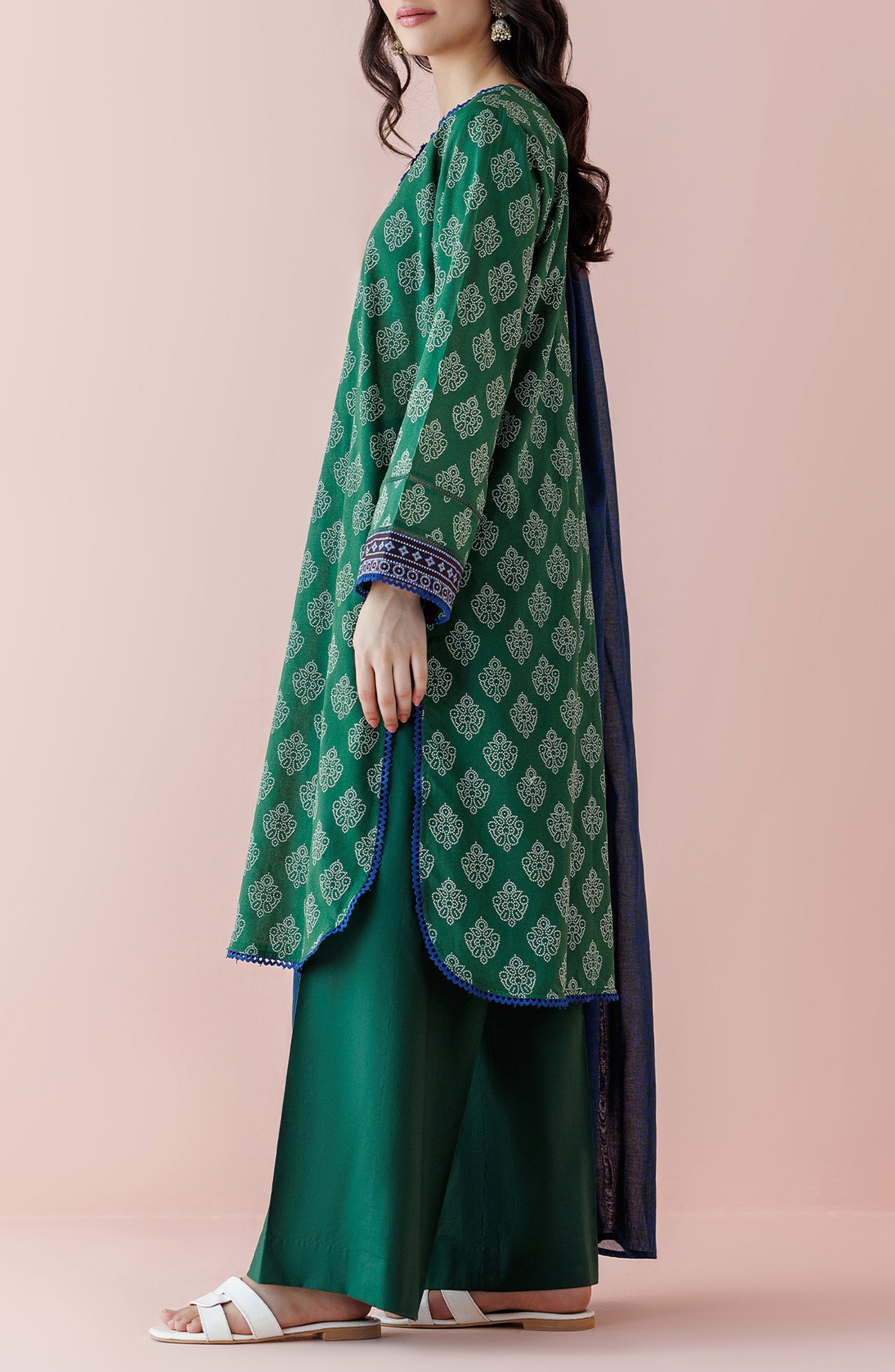 OTL-24-161/U GREEN LAWN Women UNSTITCHED SHIRT DUPATTA PANTS