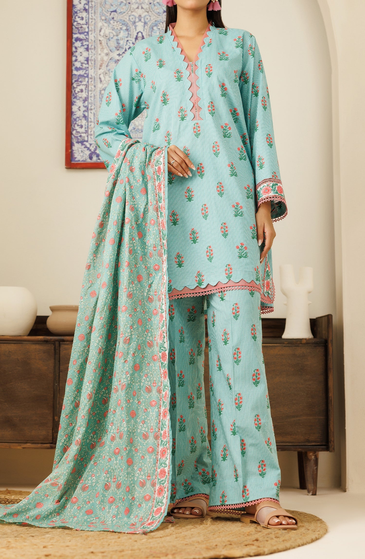 Unstitched | 3 Piece | Printed Cambric | OTL-24-242