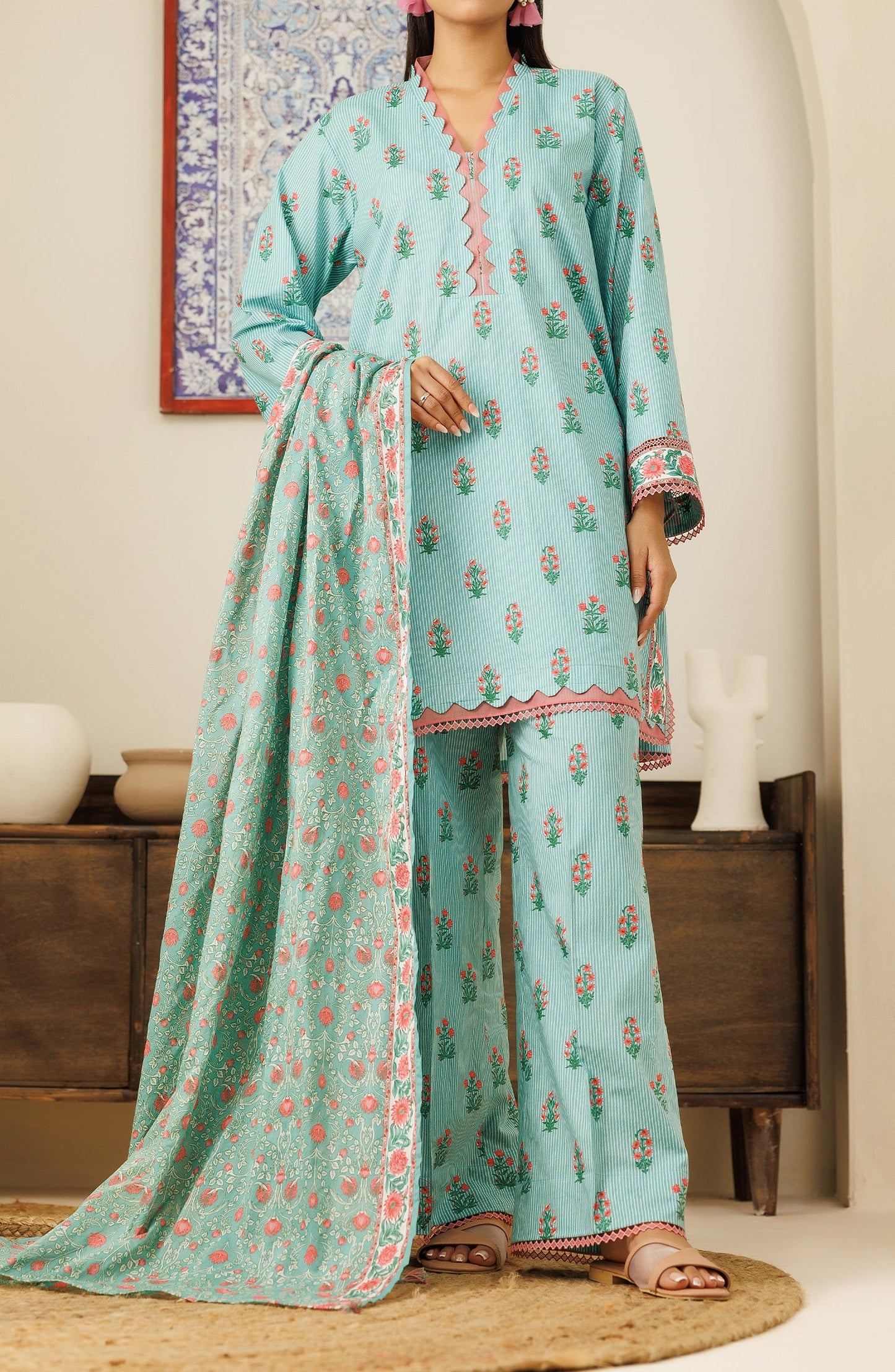 Unstitched | 3 Piece | Printed Cambric | OTL-24-242