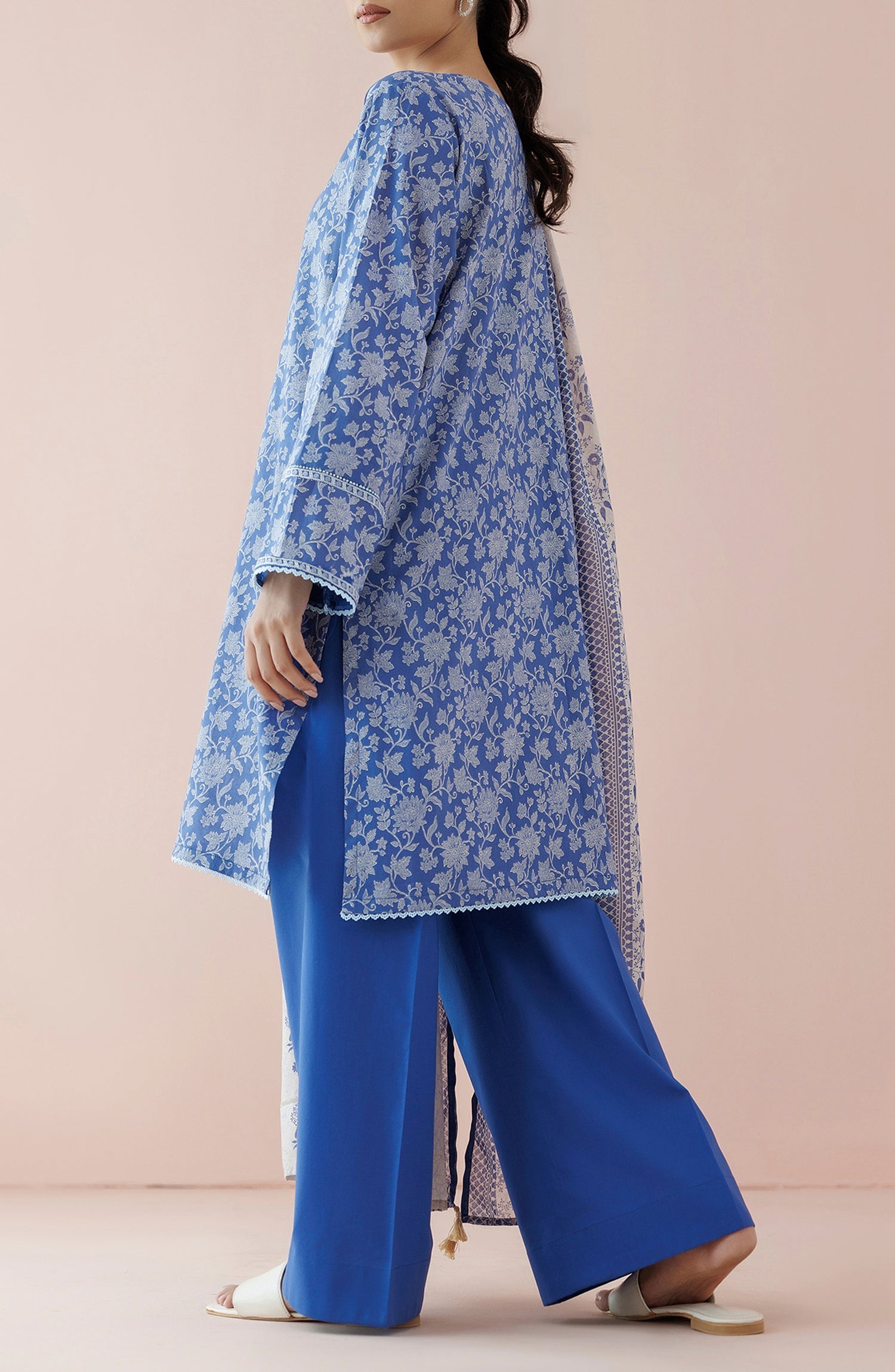 OTL-24-139/U PURPLE LAWN Women UNSTITCHED SHIRT DUPATTA PANTS