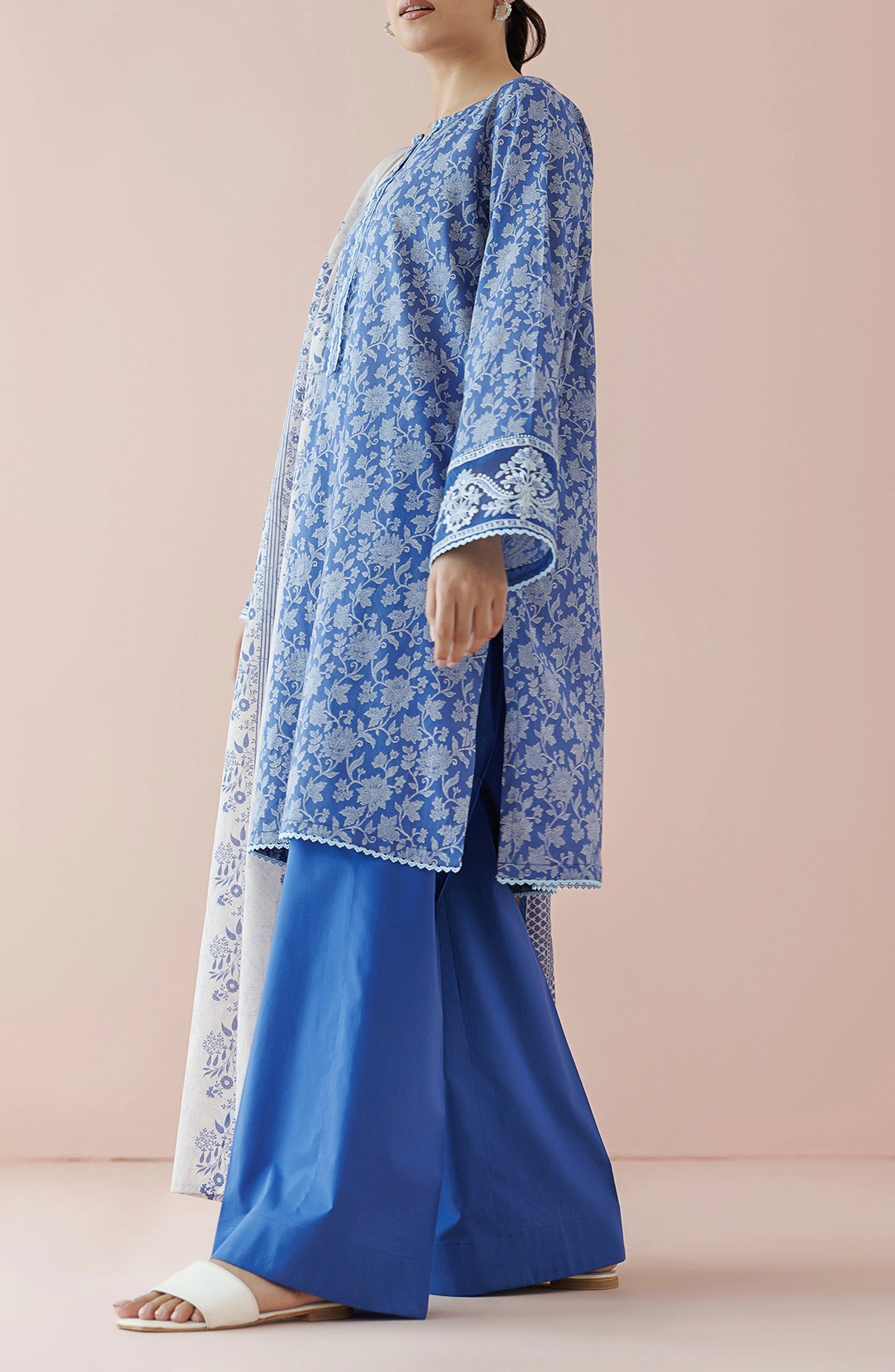 OTL-24-139/U PURPLE LAWN Women UNSTITCHED SHIRT DUPATTA PANTS