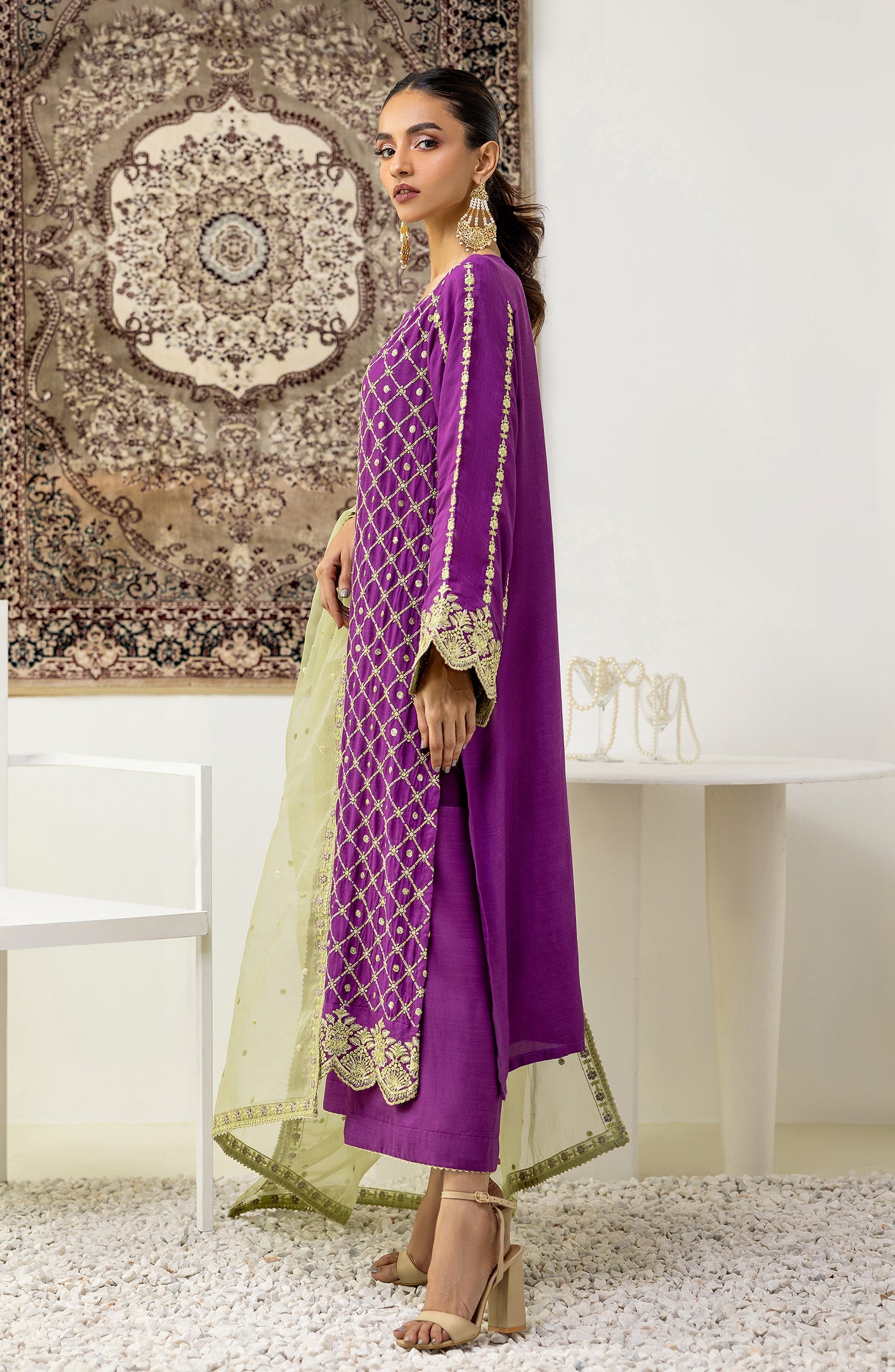 NF-SDT-23-027/U RAW SILK Women UNSTITCHED SHIRT DUPATTA PANTS