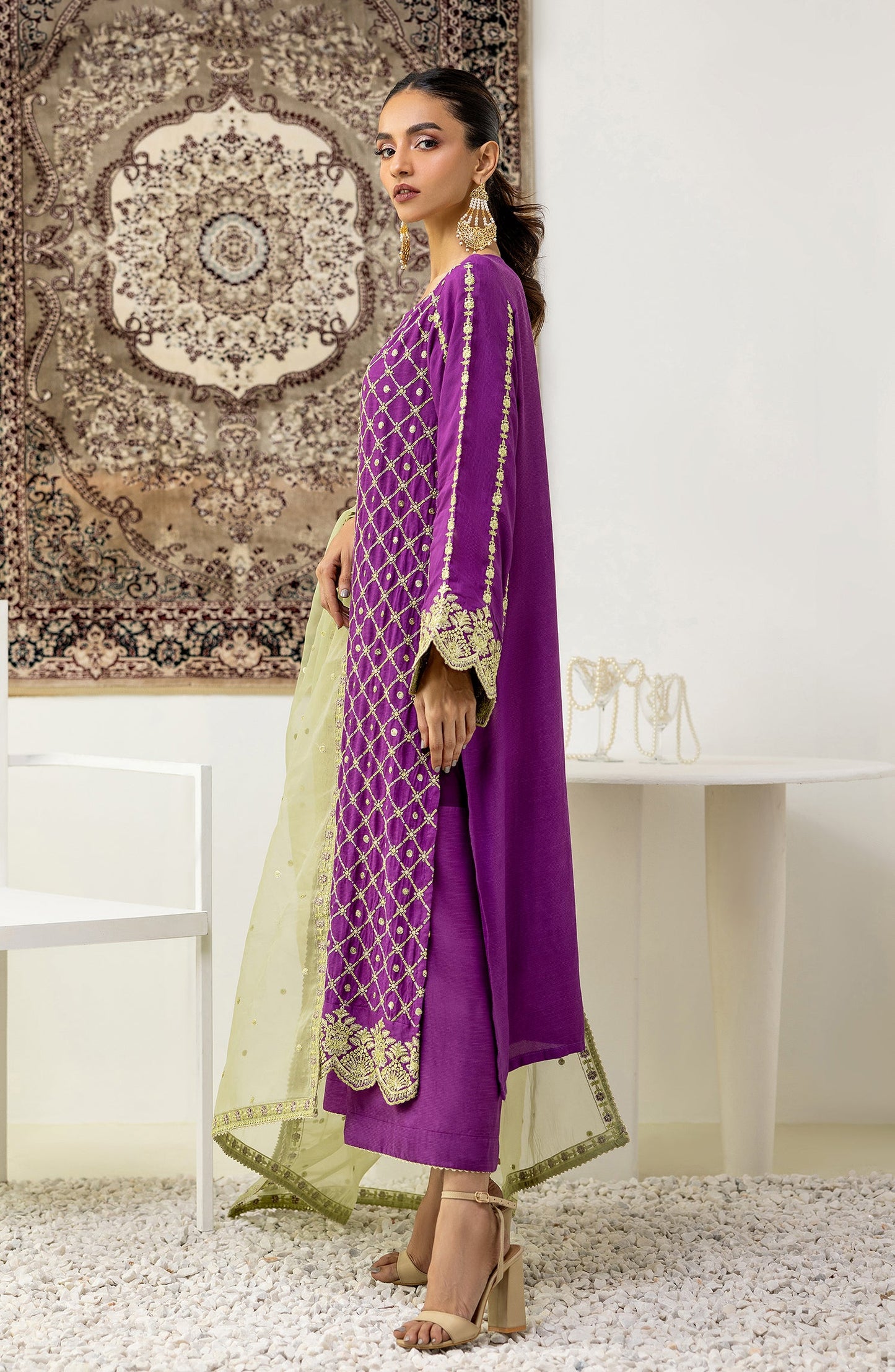 NF-SDT-23-027/U RAW SILK Women UNSTITCHED SHIRT DUPATTA PANTS