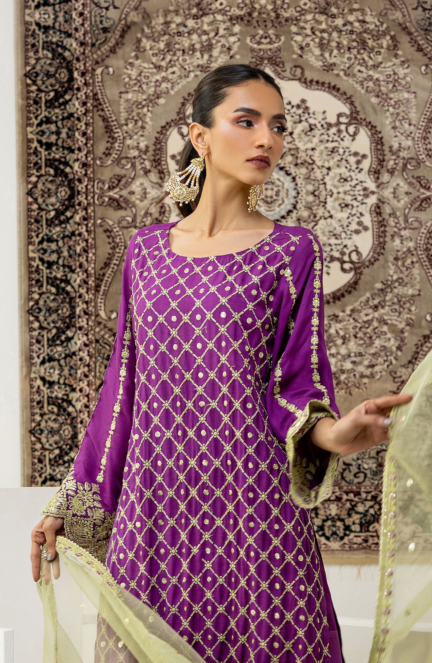 NF-SDT-23-027/U RAW SILK Women UNSTITCHED SHIRT DUPATTA PANTS