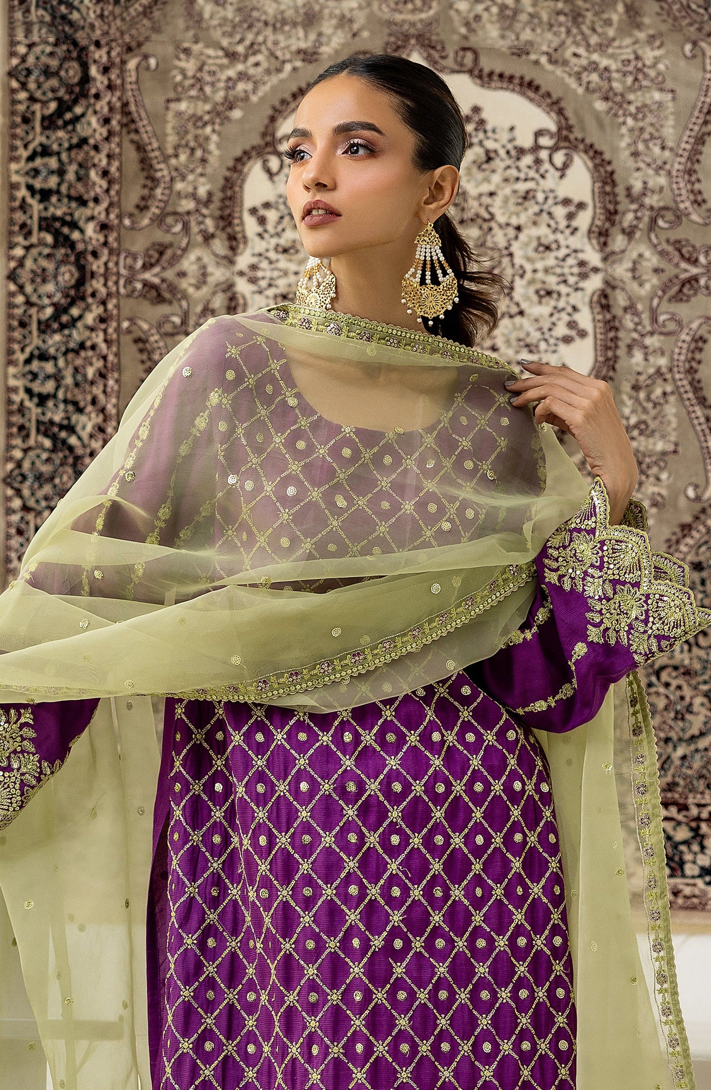 NF-SDT-23-027/U RAW SILK Women UNSTITCHED SHIRT DUPATTA PANTS