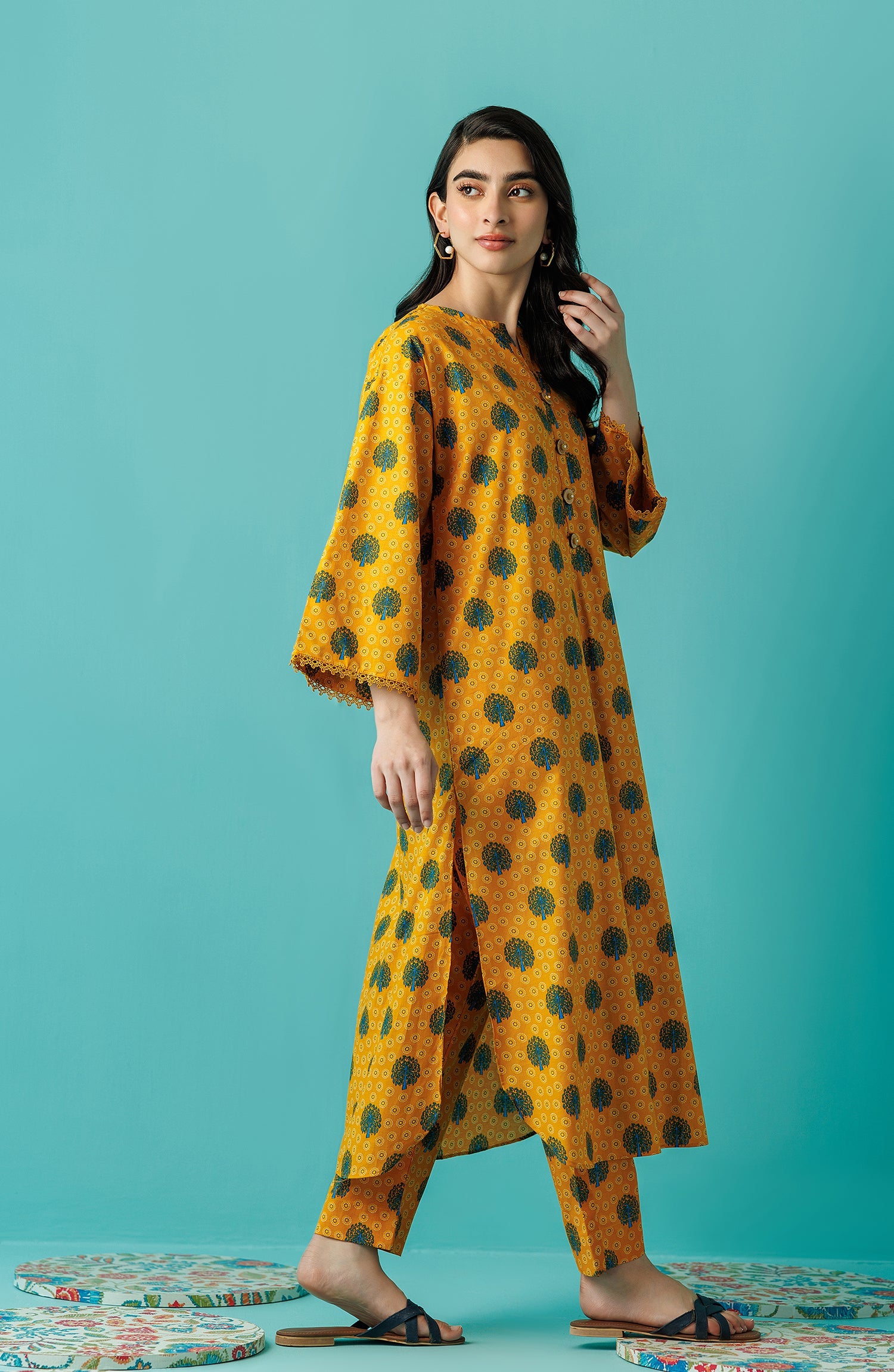 WRCC24S-2005 LAWN Women READY TO WEAR SHIRT PANTS