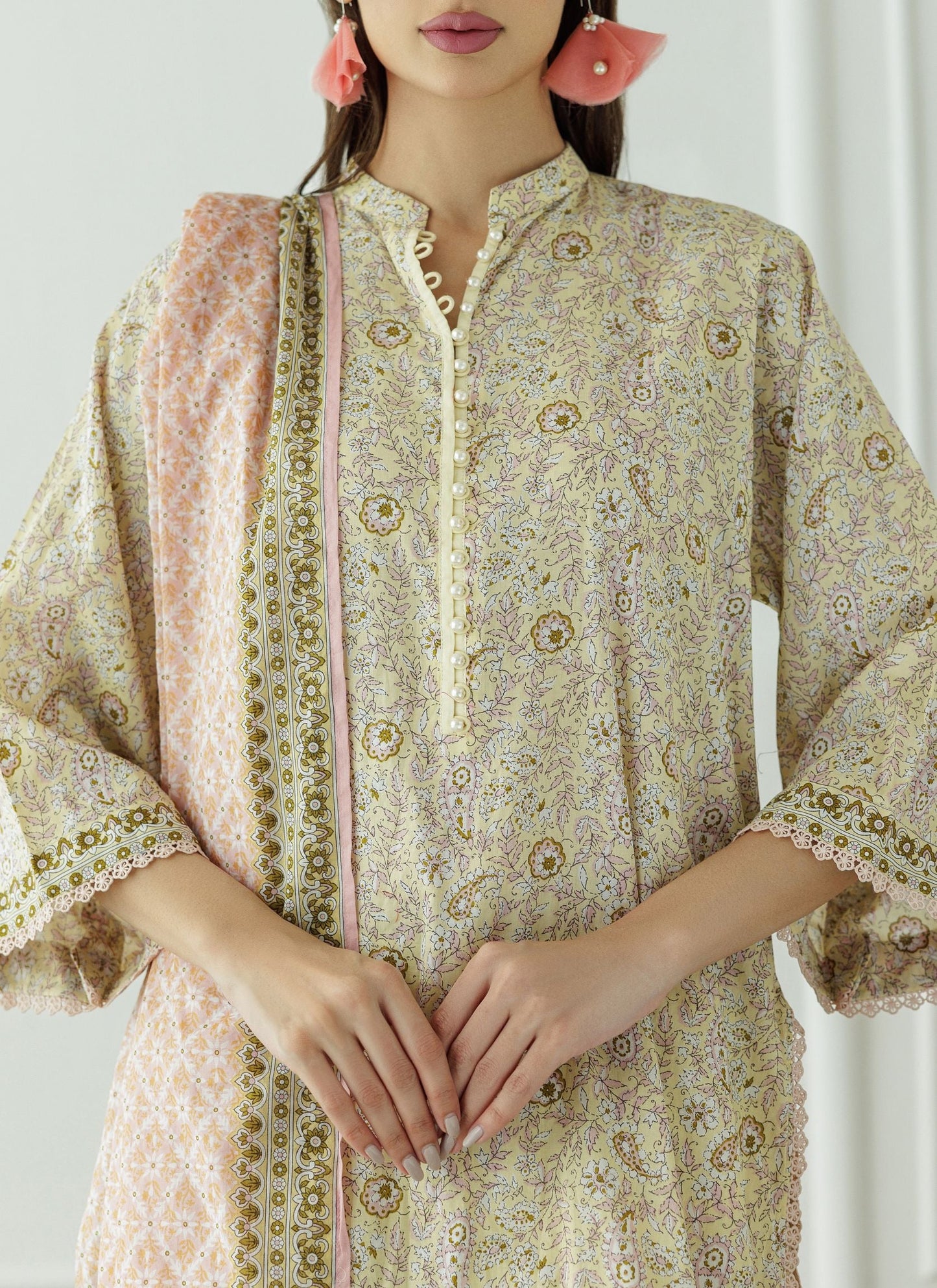 Stitched Printed Shirt Dupatta & Pant - 3 Piece - OTL-25-015-S2