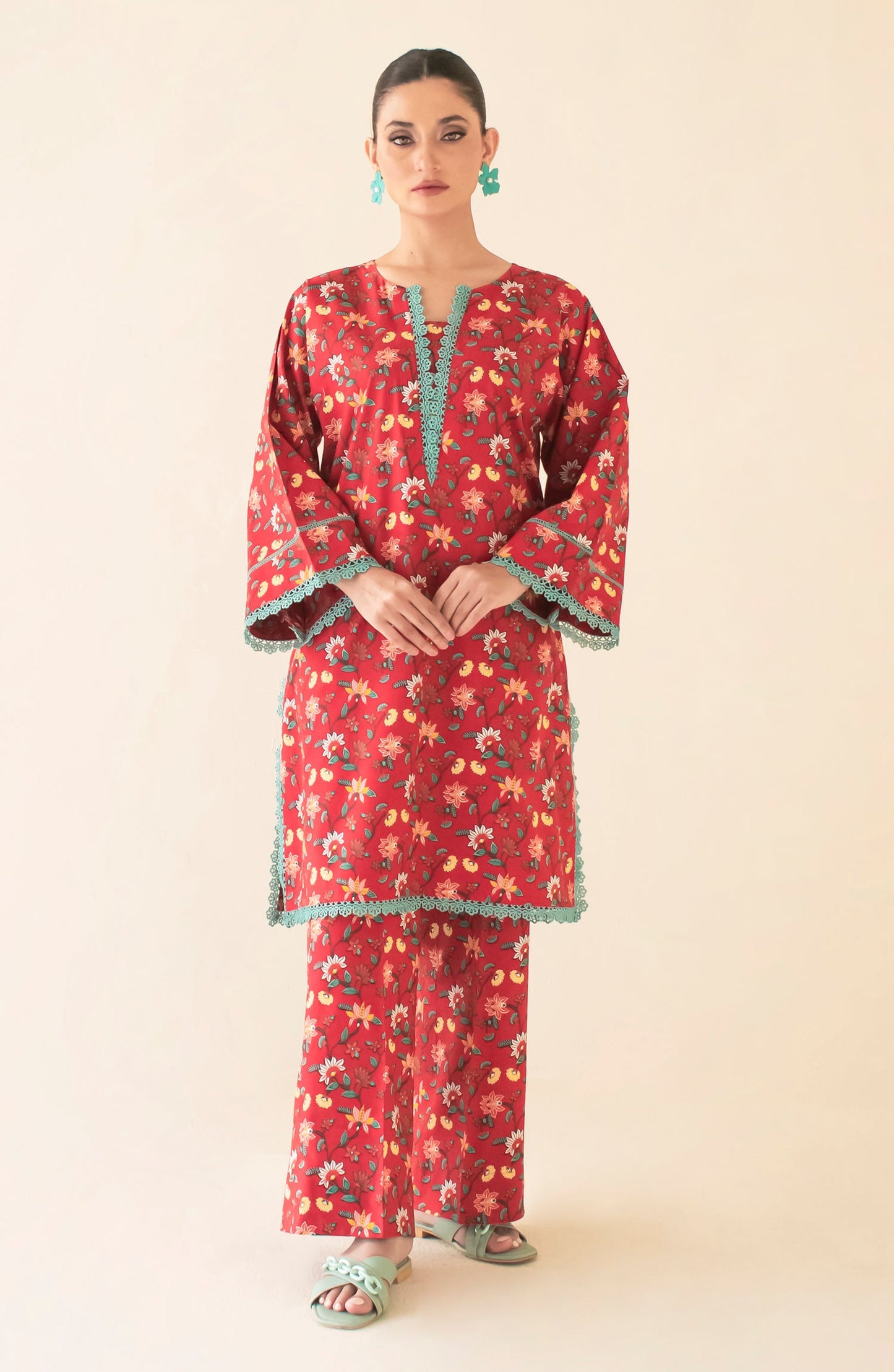 Stitched Printed Shirt & Pant - 2 Piece (COORDSET) - WRCC24W-2002