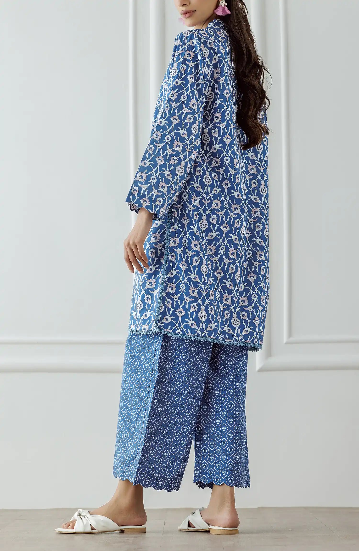 Stitched Printed Lawn Shirt & Pant - 2 Piece (Co-ord Set) - WRCC25S-2003