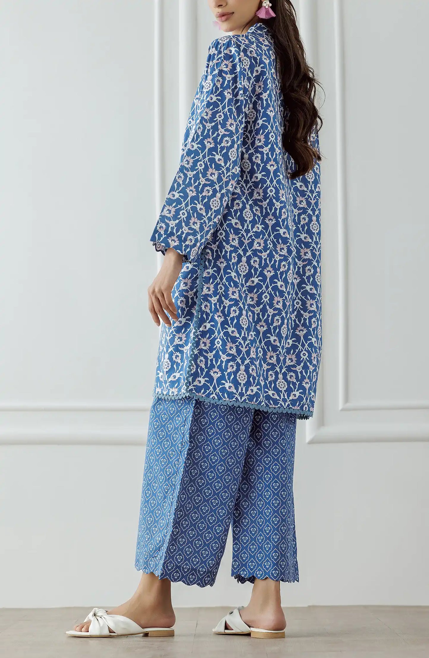 Stitched Printed Lawn Shirt & Pant - 2 Piece (Co-ord Set) - WRCC25S-2003