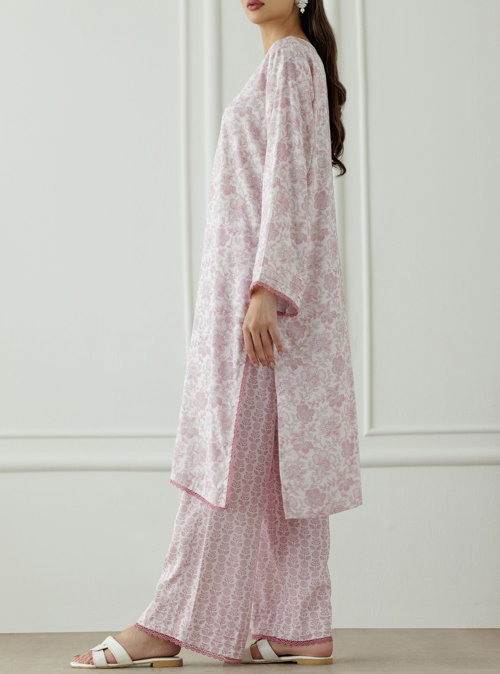 Stitched Printed Lawn Shirt & Pant - 2 Piece (Co-ord Set) - WRCC25S-2005
