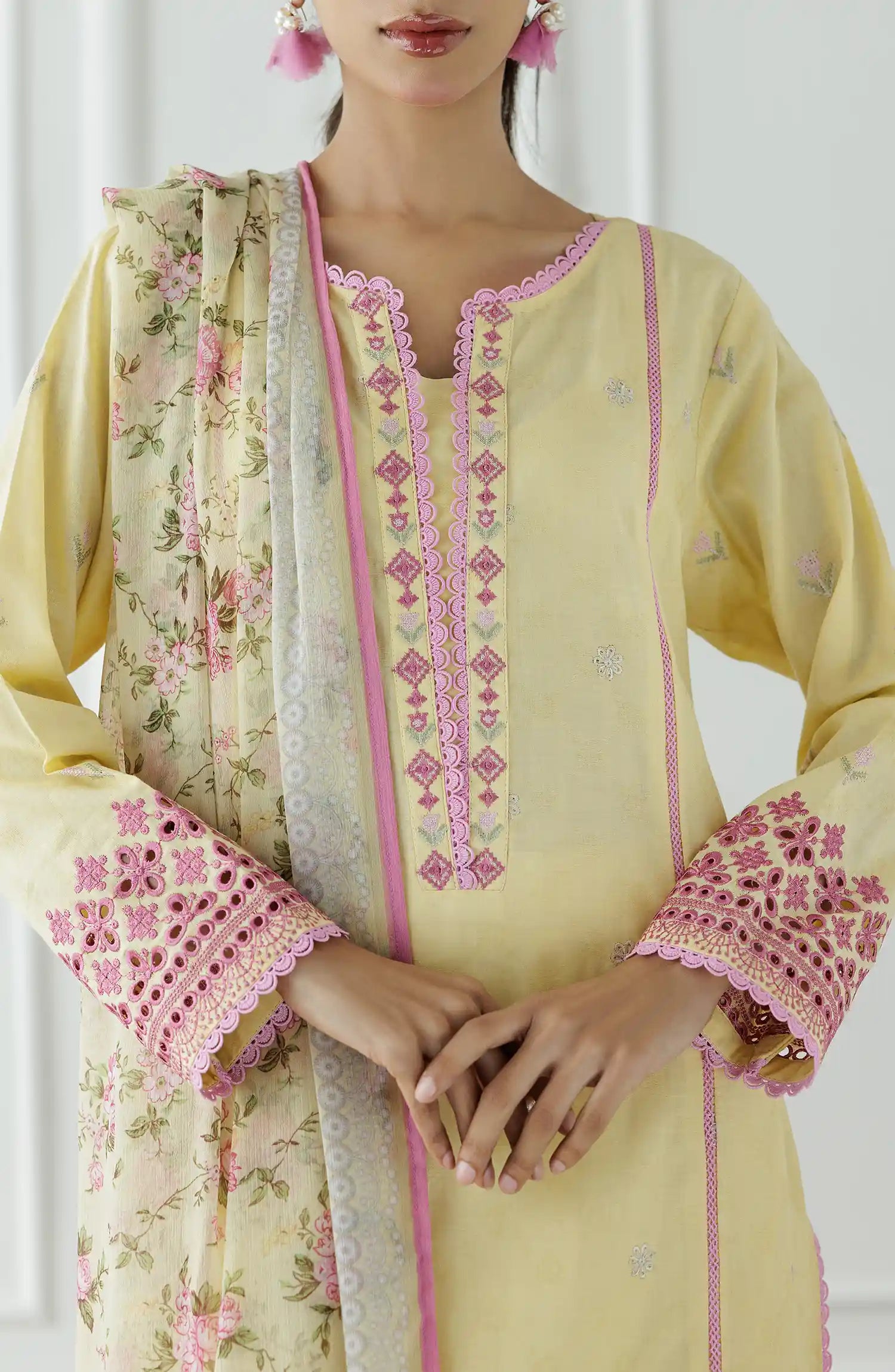 Stitched Luxury Lawn Festive Formal Shirt & Pant - 3 Piece - WRCJ25S-3001