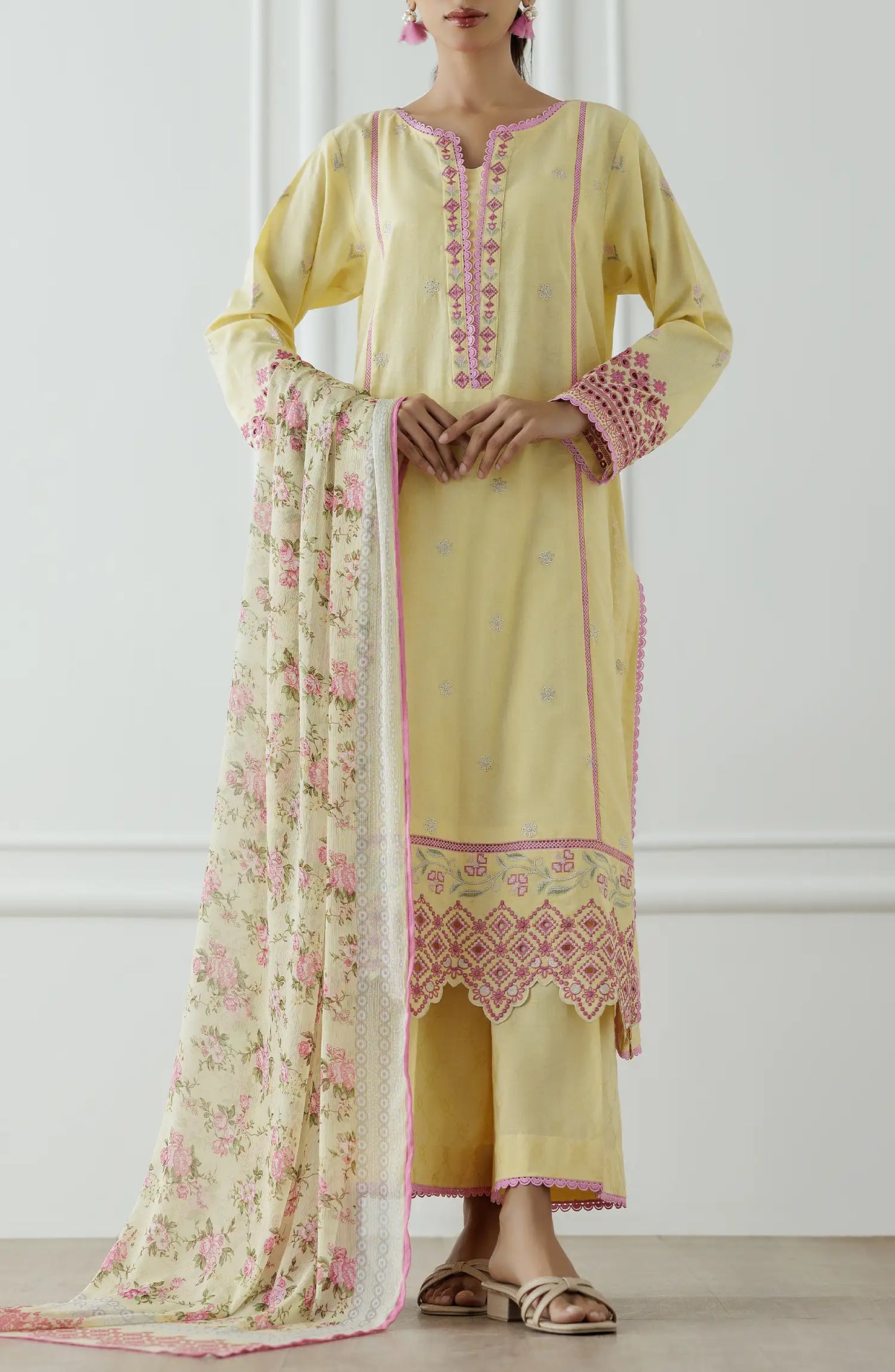 Stitched Luxury Lawn Festive Formal Shirt & Pant - 3 Piece - WRCJ25S-3001