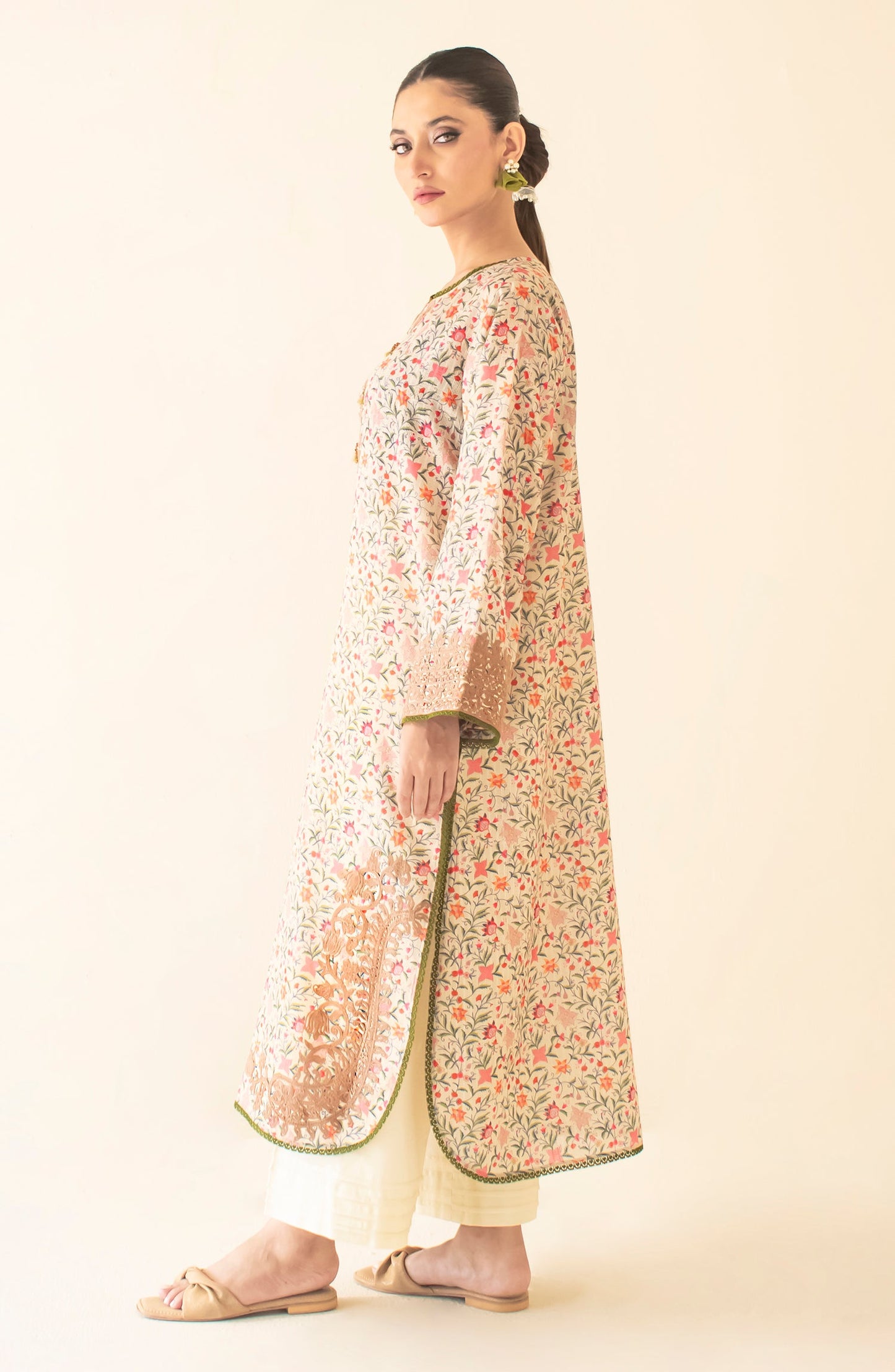 Stitched Luxury Premium Embroidered Shirt (1PC) - WRFC24S-1006