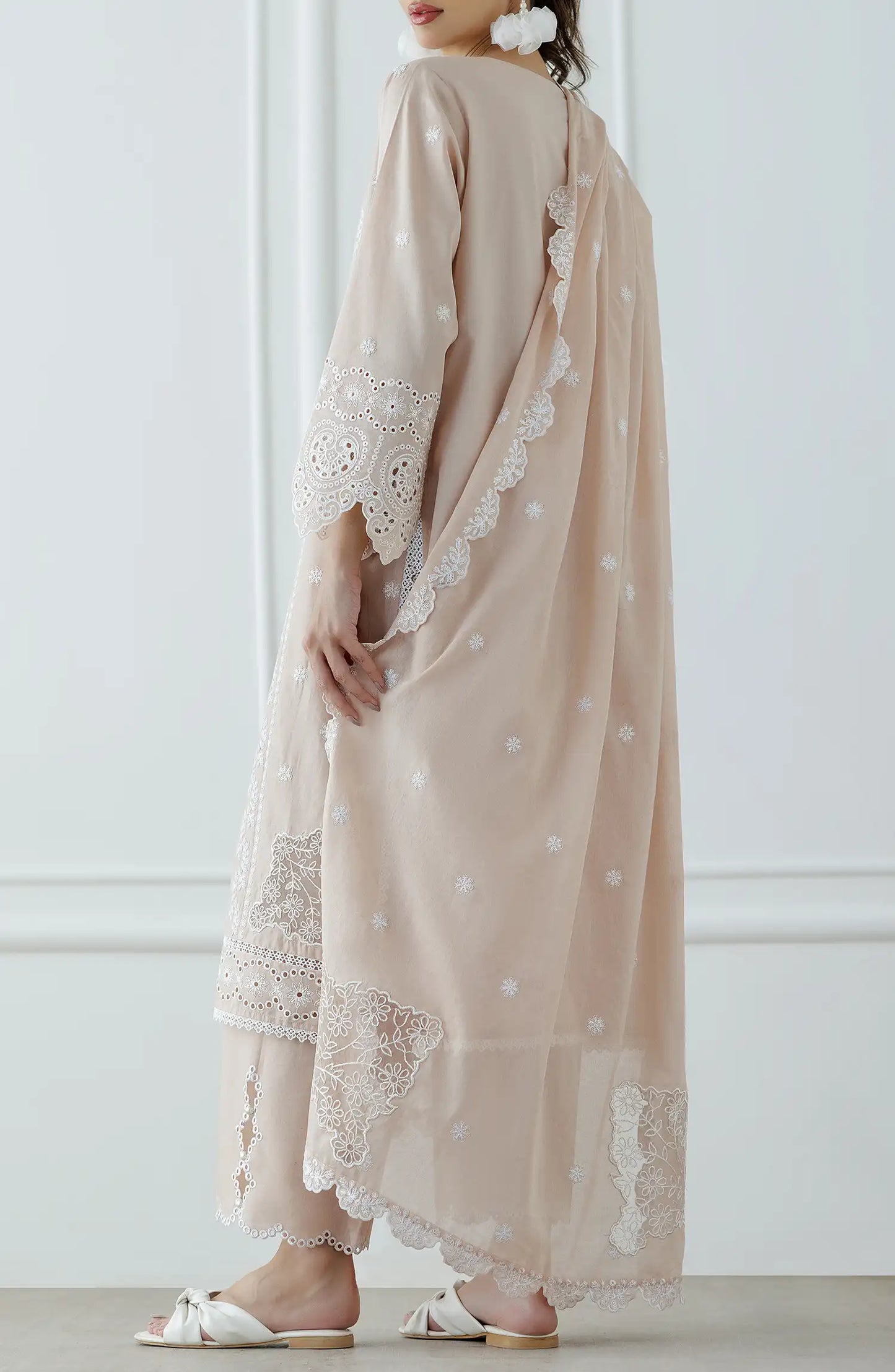 UNSTITCHED Luxury Festive Formal Lawn Shirt Dupatta & Pant - 3 Piece Suits - WRFC25S-3003