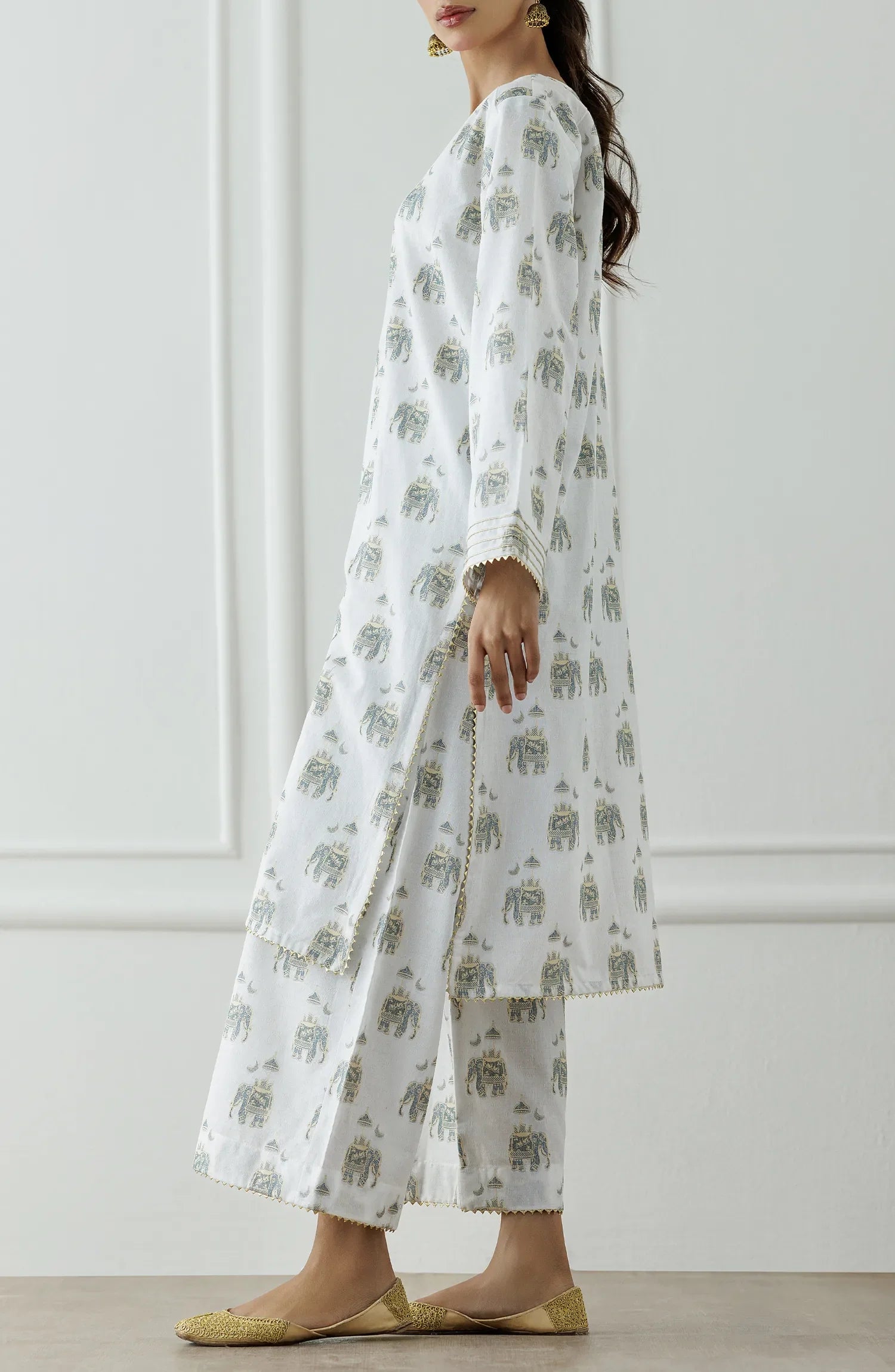 Stitched Dyed embroidered Lawn Jacquard Shirt & Pant - 2 Piece (CordSet) - WRHJ25S-2001