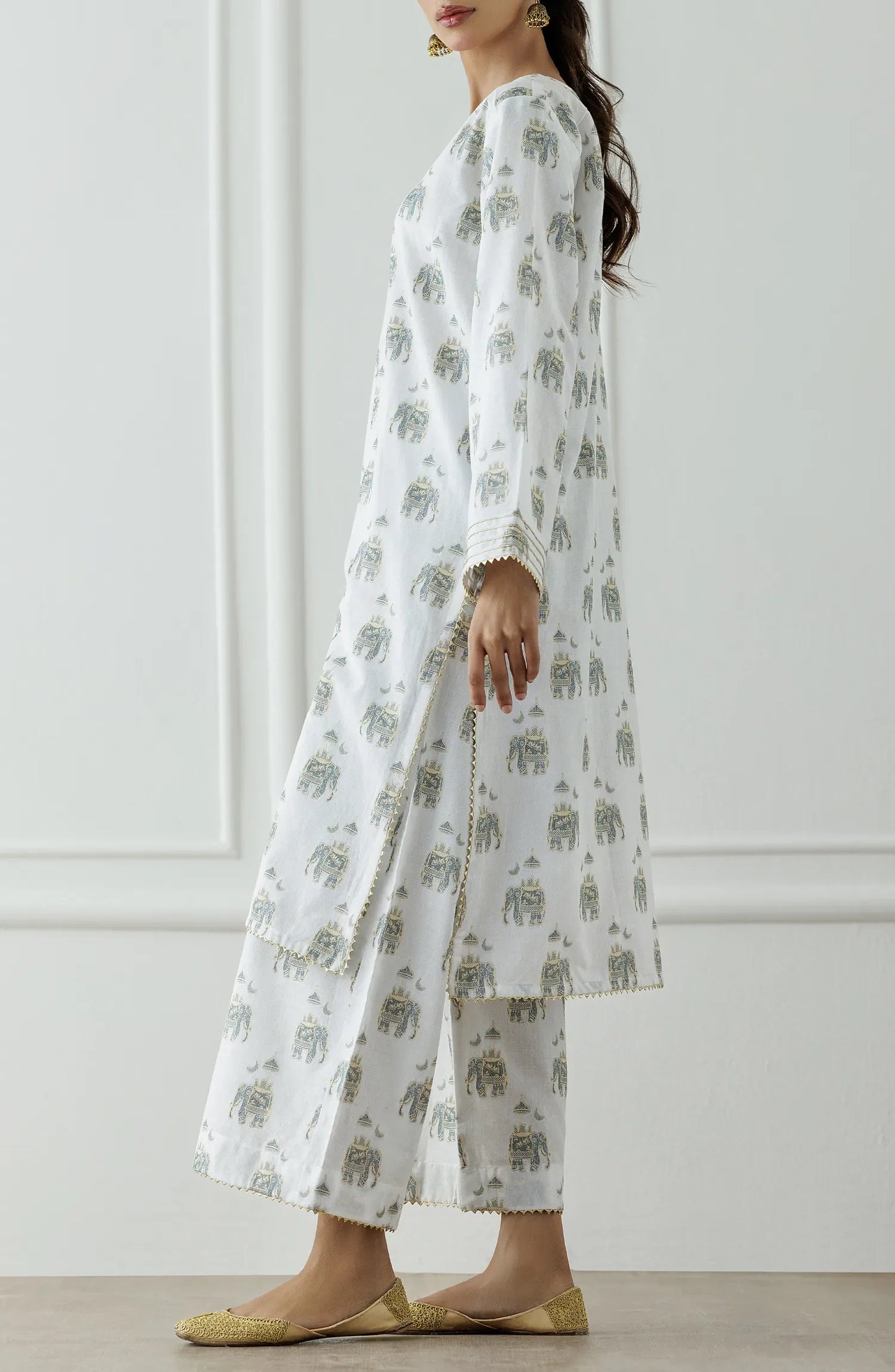 Stitched Dyed embroidered Lawn Jacquard Shirt & Pant - 2 Piece (CordSet) - WRHJ25S-2001