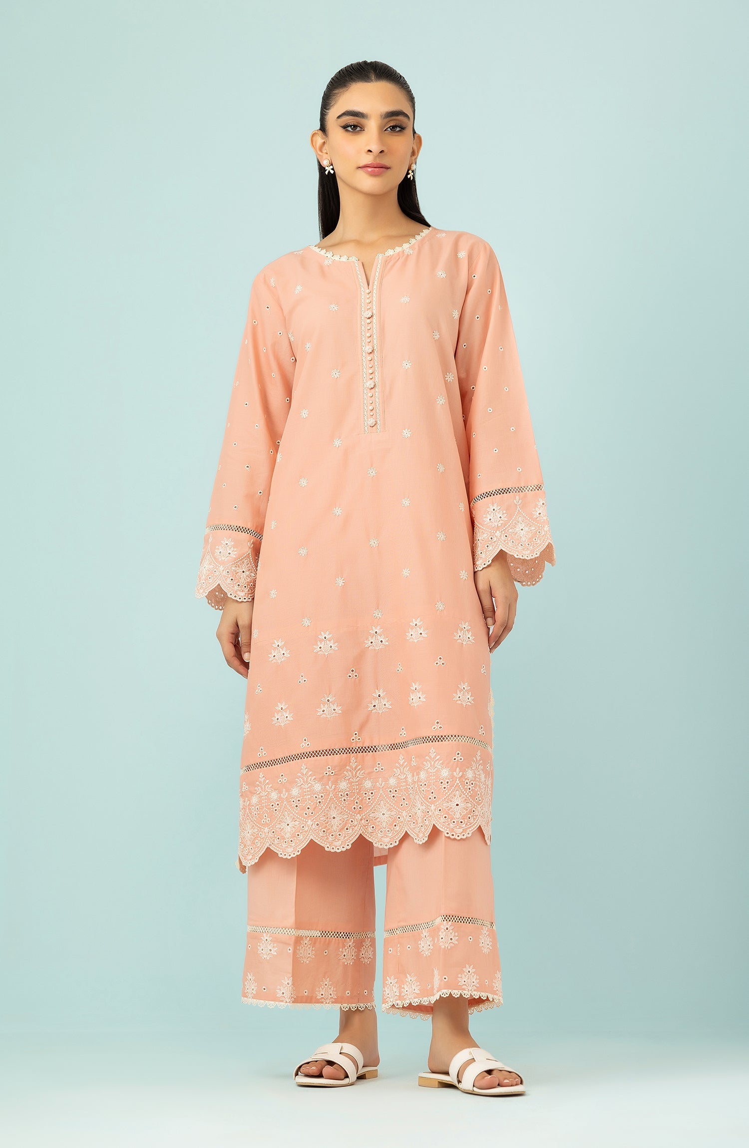 WRHC24S-2021/S PINK CAMBRIC Women READY TO WEAR SHIRT PANTS