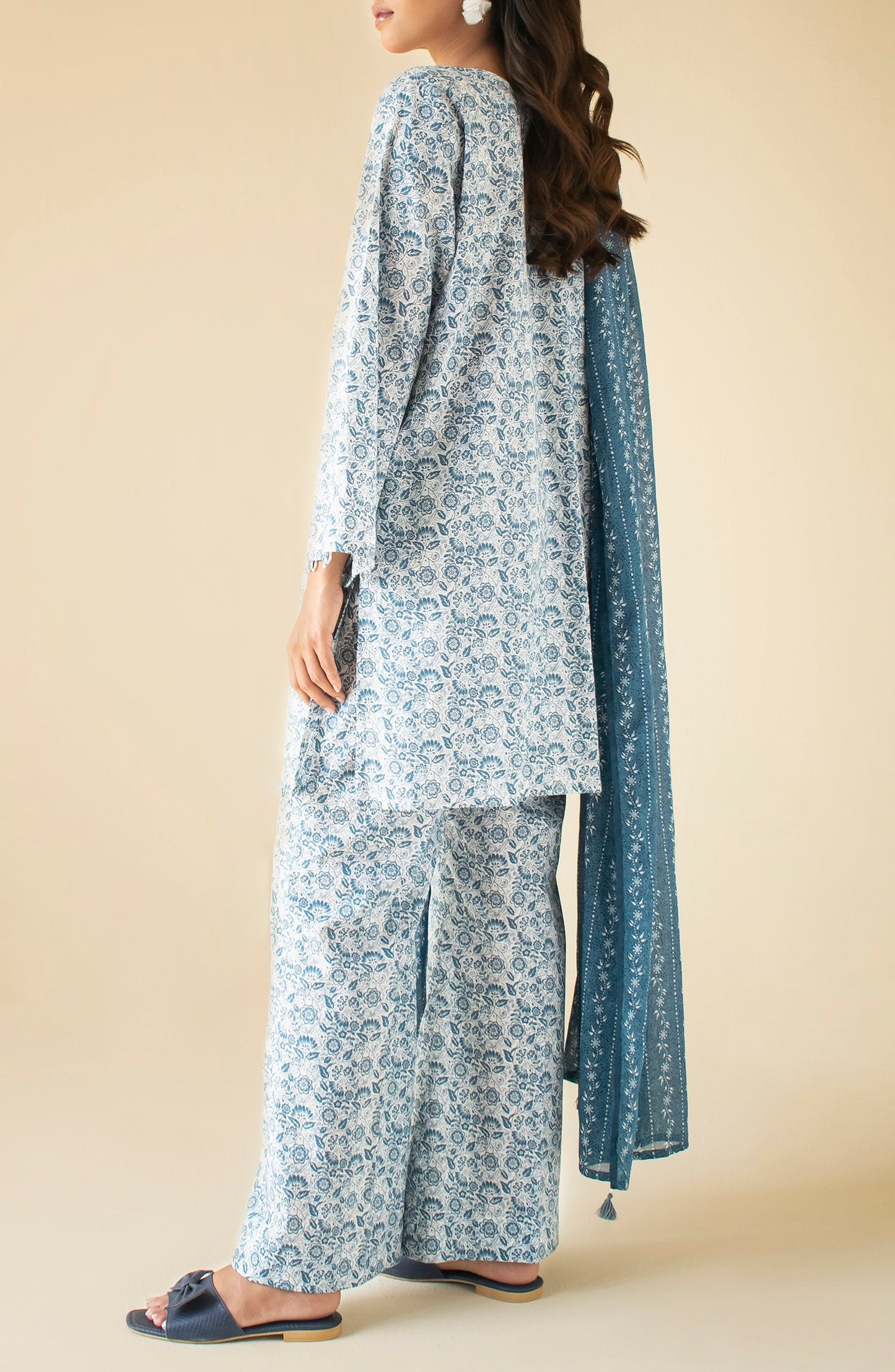 OTL-24-373/U TEAL LAWN Women UNSTITCHED SHIRT DUPATTA PANTS