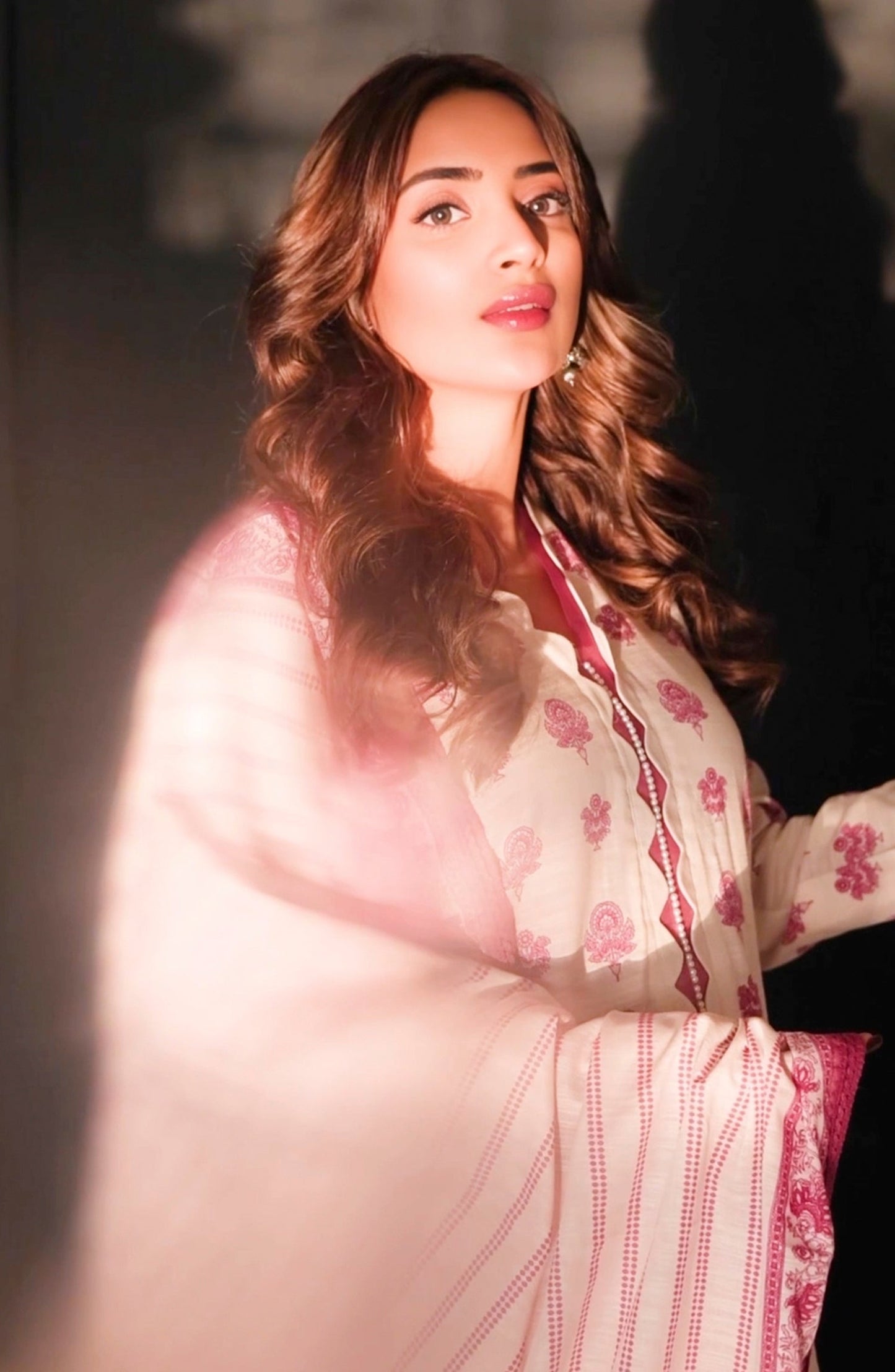 OTL-24-185/U OFF WHITE KHADDAR Women UNSTITCHED SHIRT DUPATTA PANTS