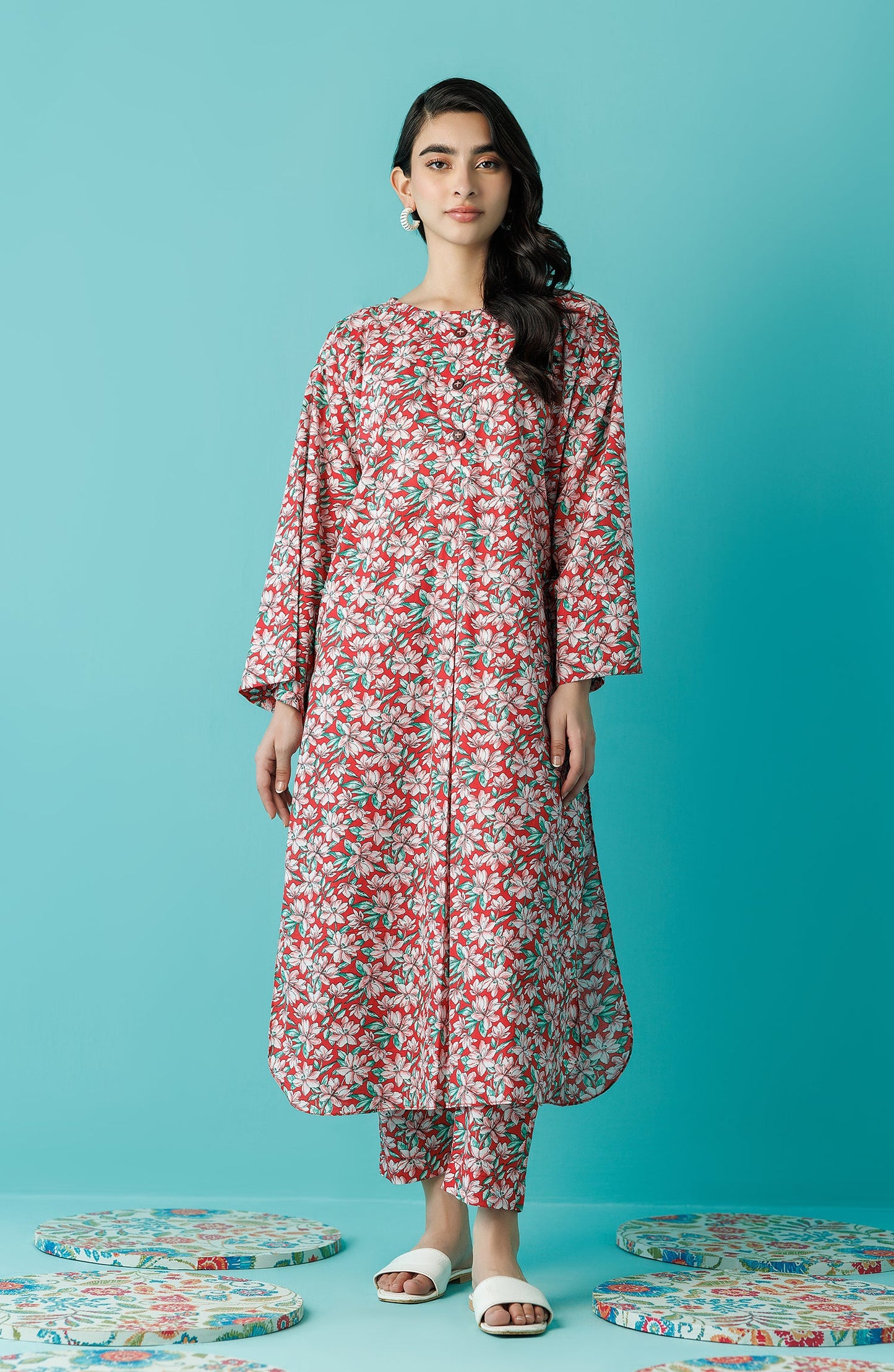 WRCC24S-2008 LAWN Women READY TO WEAR SHIRT PANTS