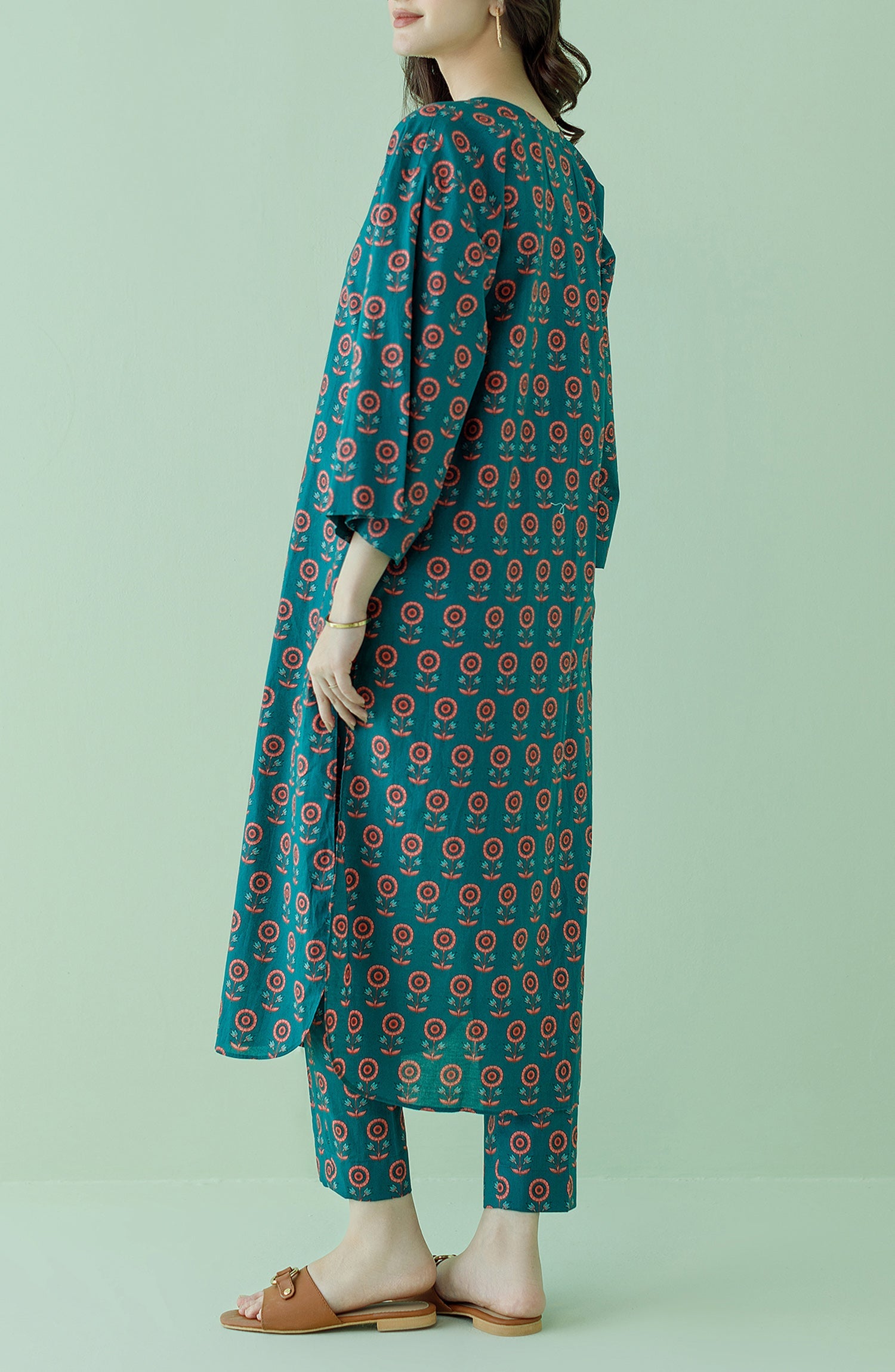 NRDS-23-165/U GREEN LAWN Women UNSTITCHED SHIRT PANTS