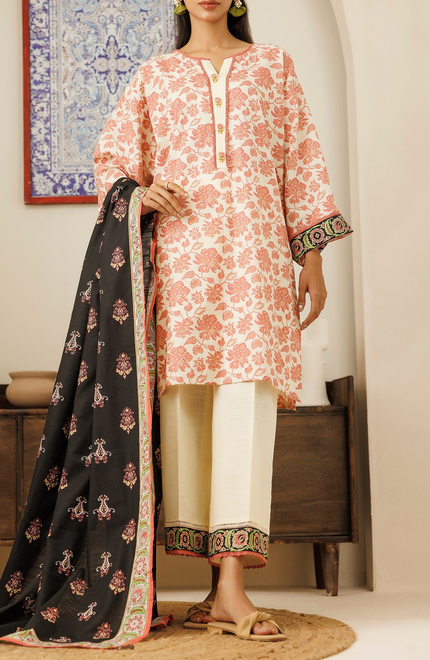 Unstitched | 3 Piece | Printed Khaddar | OTL-24-425