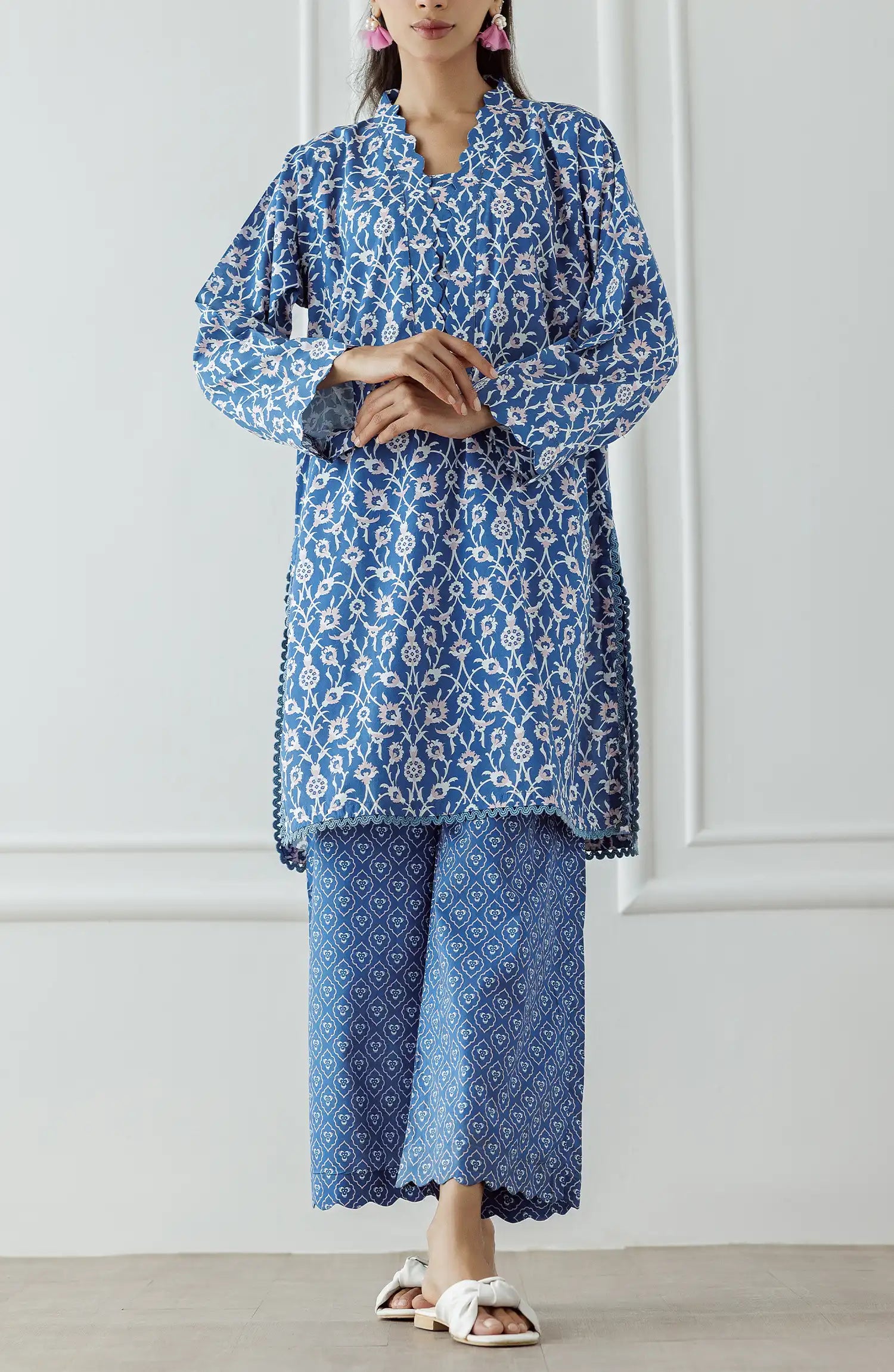 Stitched Printed Lawn Shirt & Pant - 2 Piece (Co-ord Set) - WRCC25S-2003