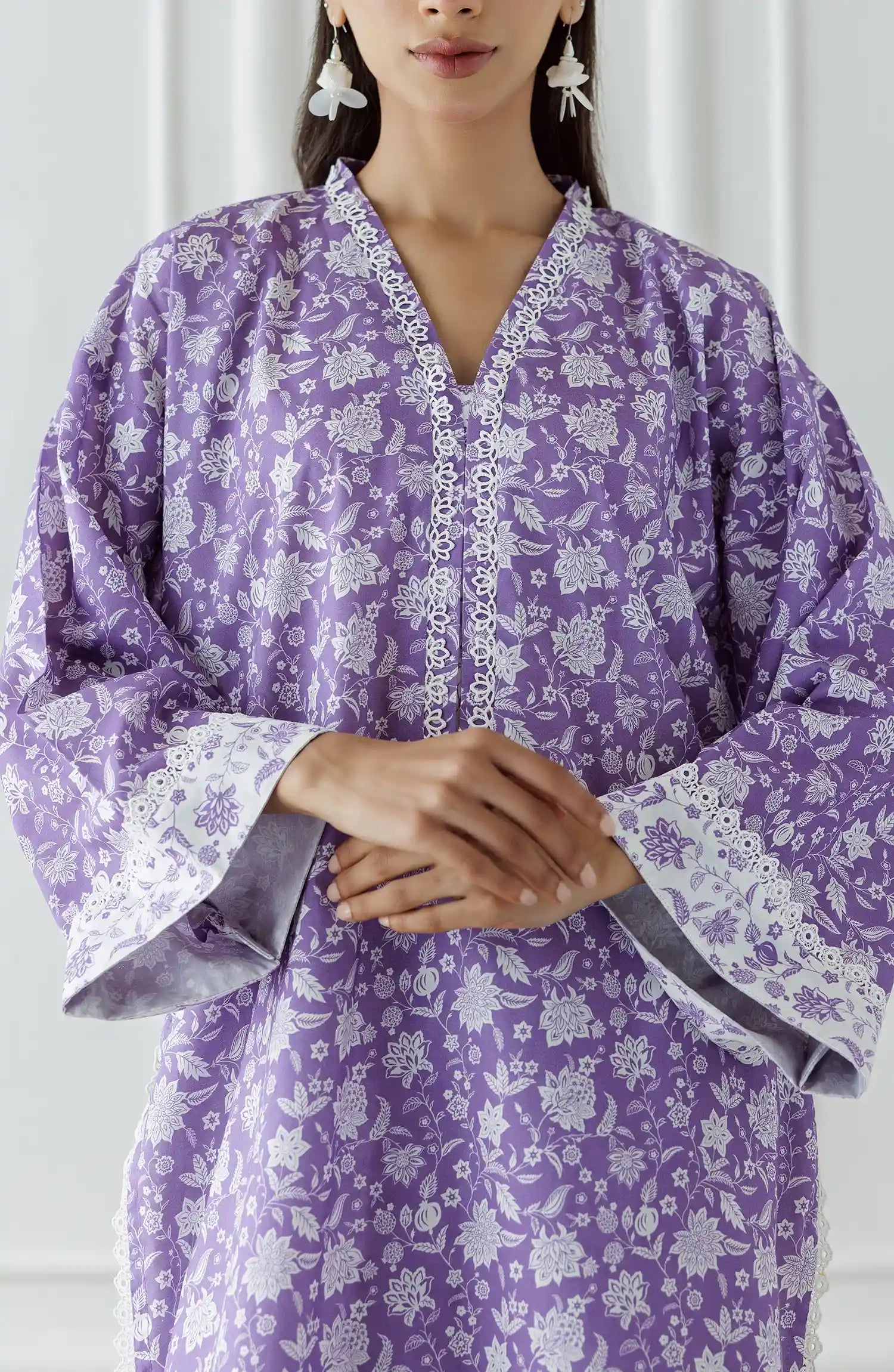 UNSTITCHED Printed Lawn Shirt & Pant - 2 Piece (Co-ord Set) - WRCC25S-2007