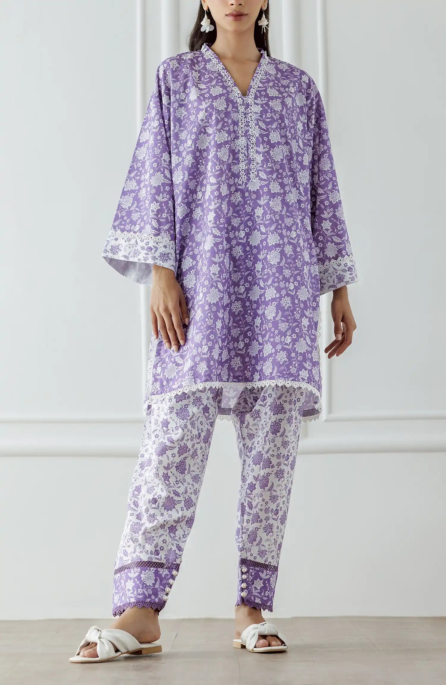 UNSTITCHED Printed Lawn Shirt & Pant - 2 Piece (Co-ord Set) - WRCC25S-2007