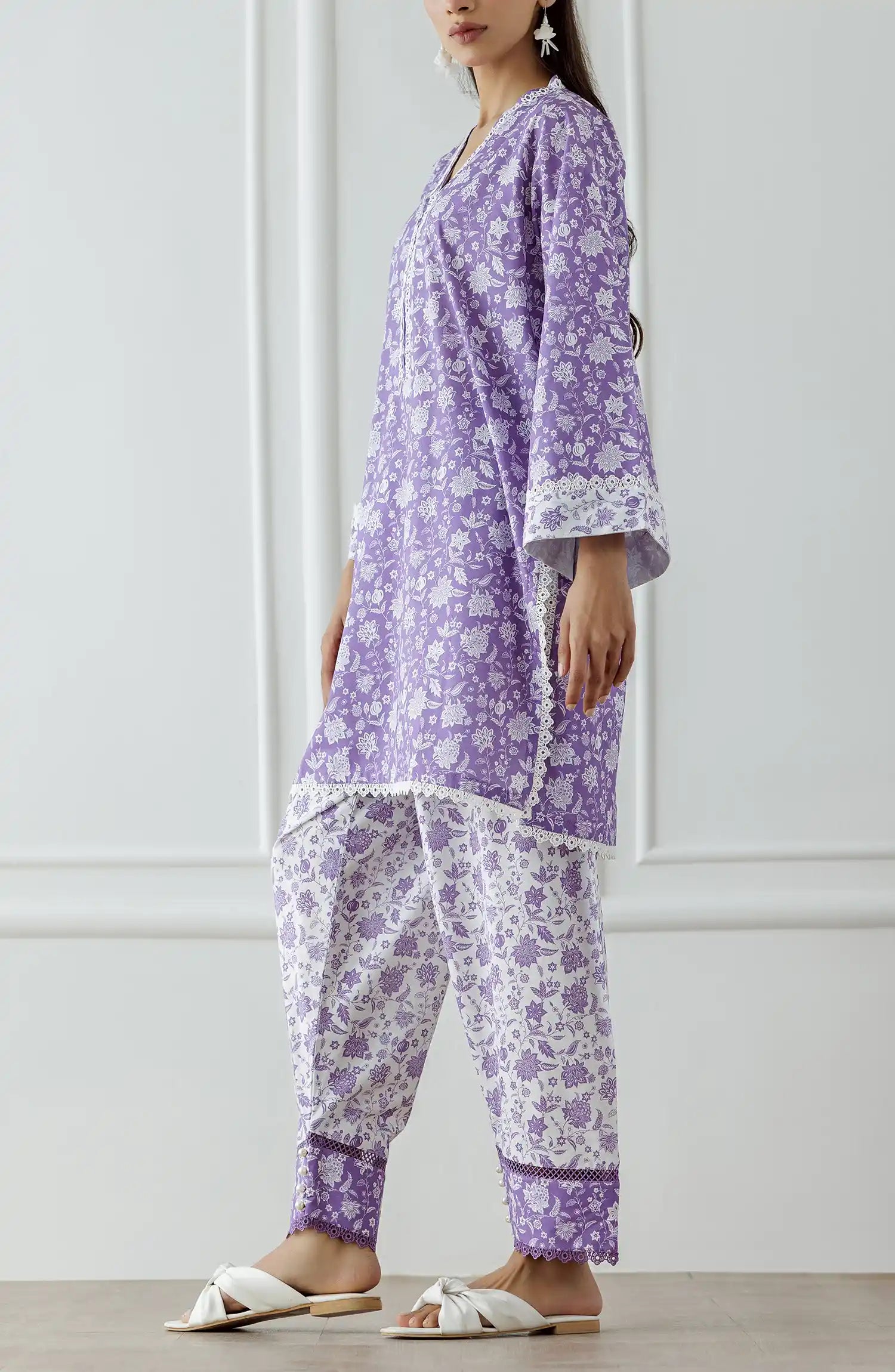 UNSTITCHED Printed Lawn Shirt & Pant - 2 Piece (Co-ord Set) - WRCC25S-2007