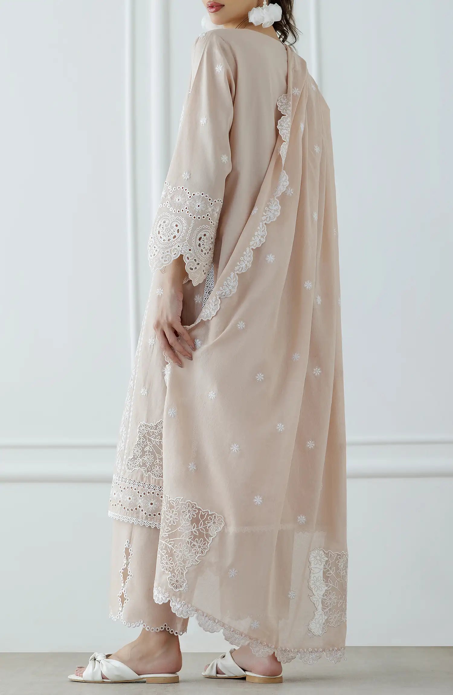 UNSTITCHED Luxury Festive Formal Lawn Shirt Dupatta & Pant - 3 Piece Suits - WRFC25S-3003
