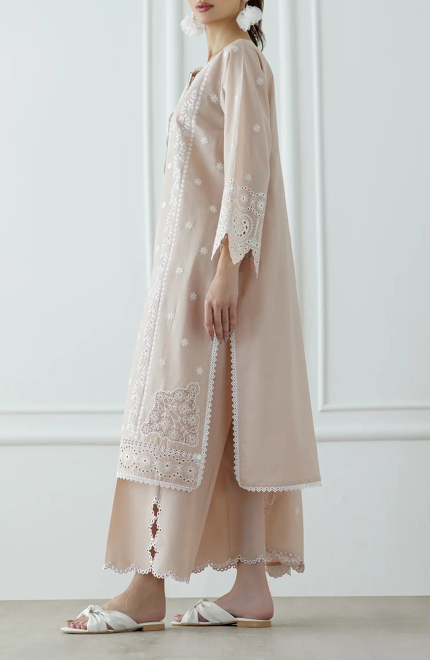 UNSTITCHED Luxury Festive Formal Lawn Shirt Dupatta & Pant - 3 Piece Suits - WRFC25S-3003
