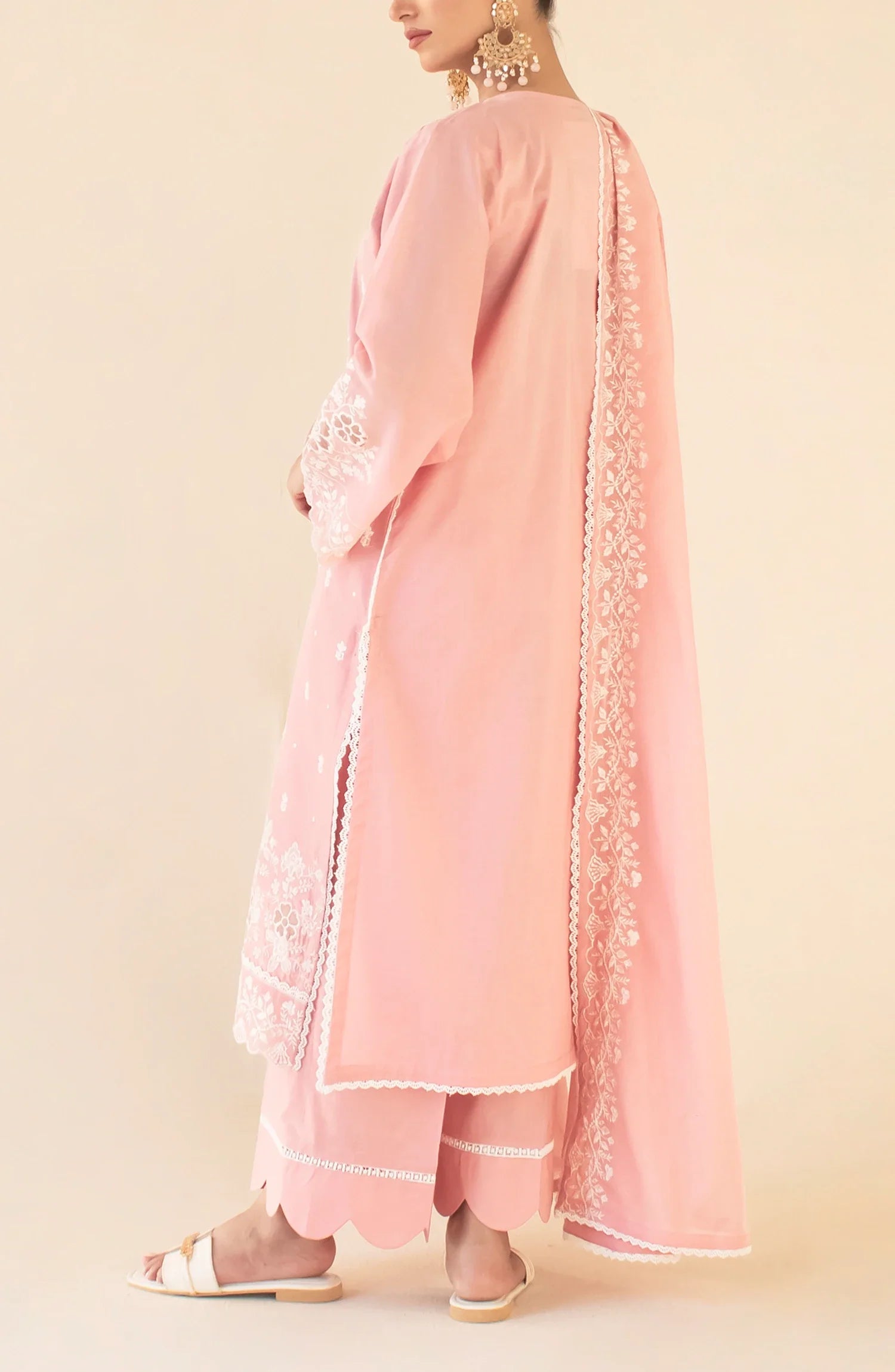 Unstitched Chikankari Shirt Dupatta & Pant - 3 Piece - WRFC25S-3004