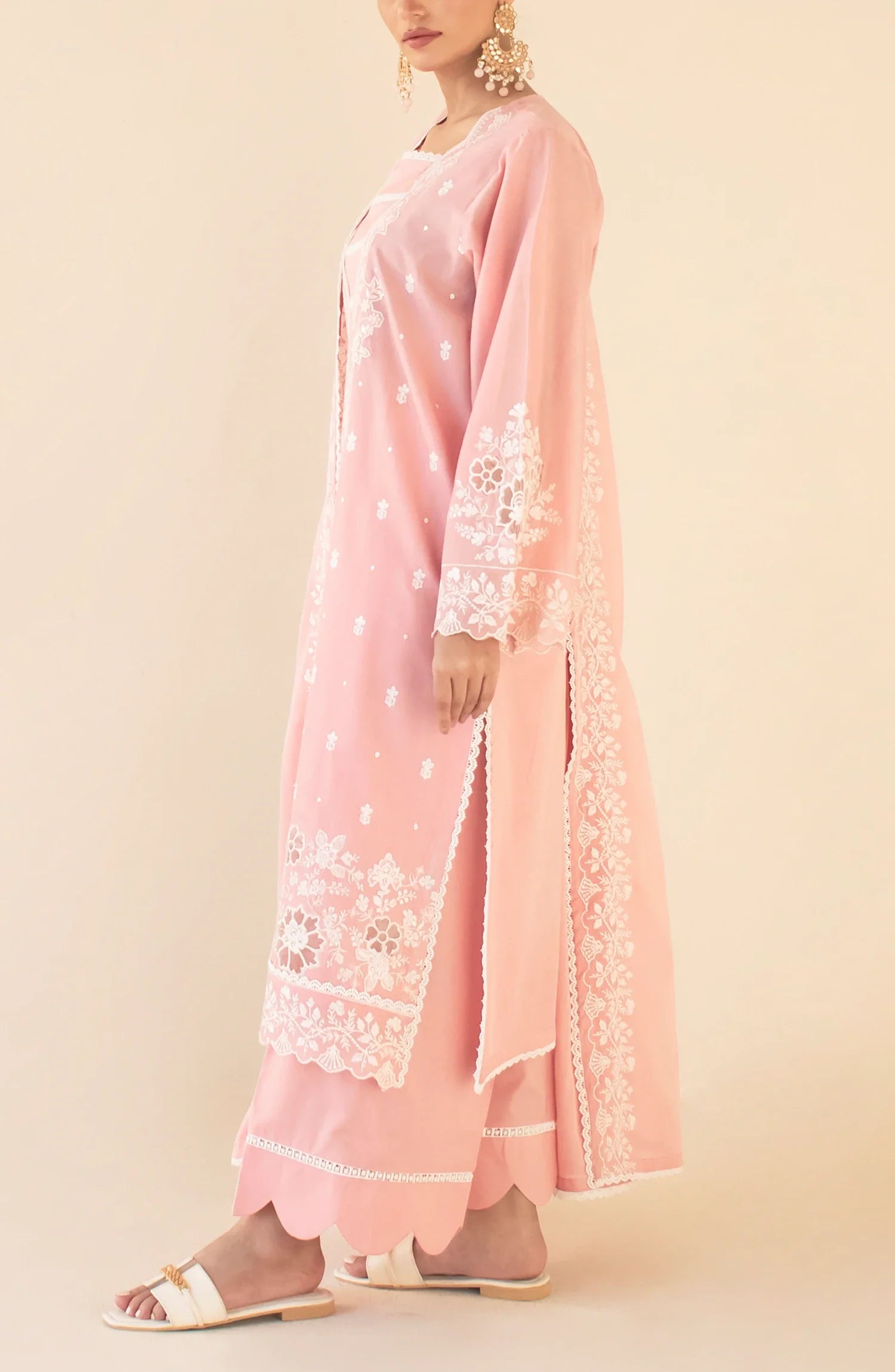 Unstitched Chikankari Shirt Dupatta & Pant - 3 Piece - WRFC25S-3004