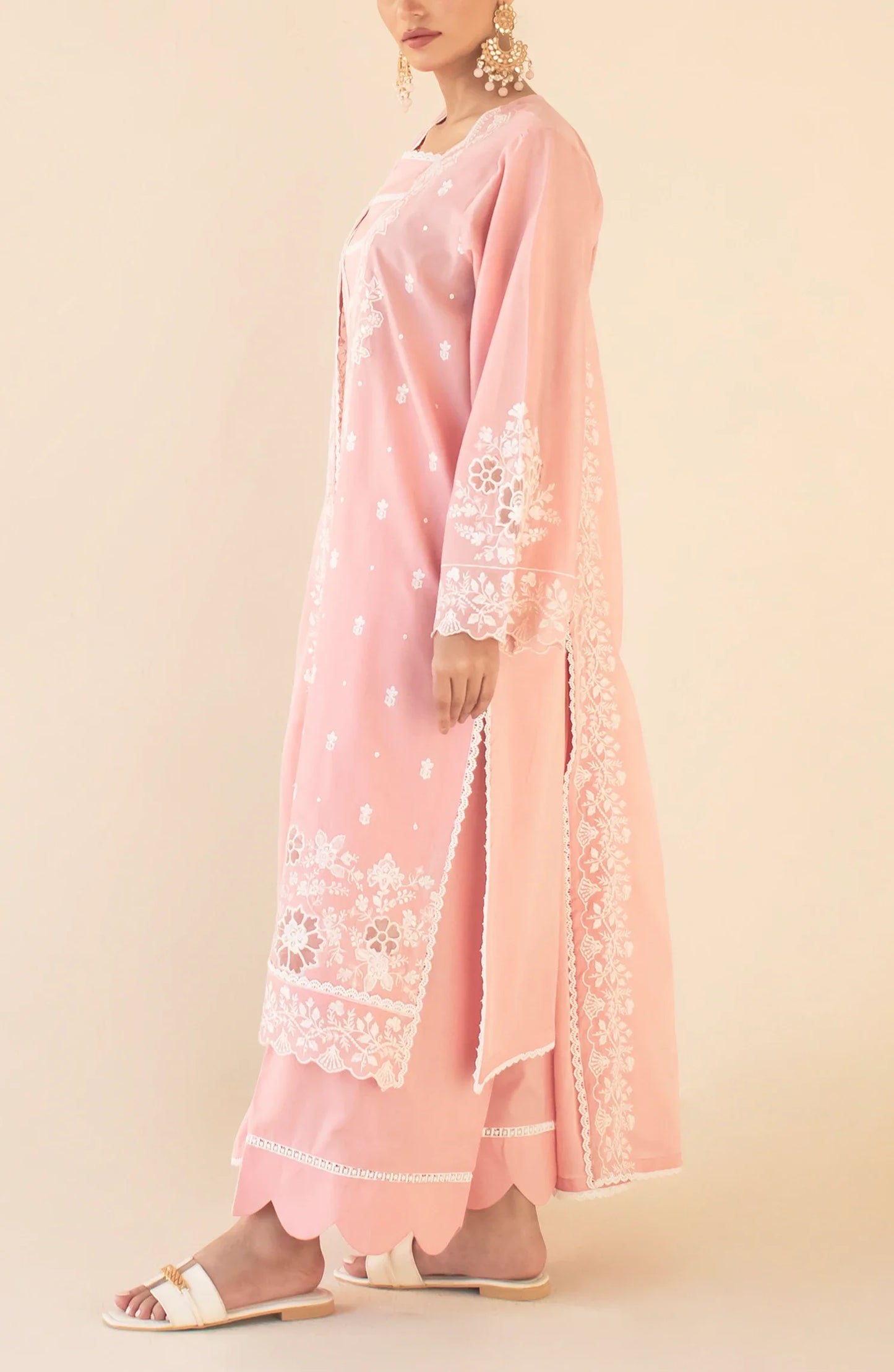 Unstitched Chikankari Shirt Dupatta & Pant - 3 Piece - WRFC25S-3004